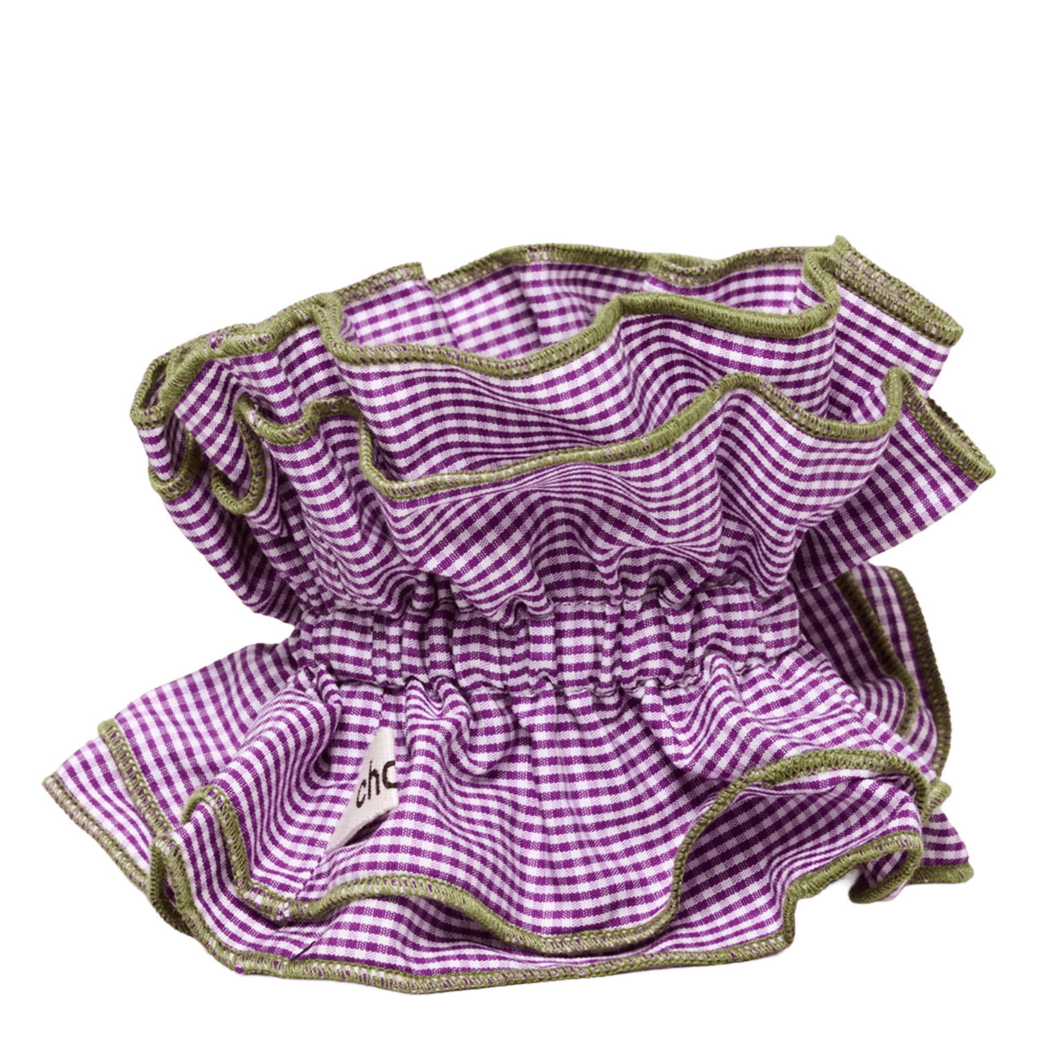 Maxi chouchou à motif vichy  CHOU AU CARRE Violet