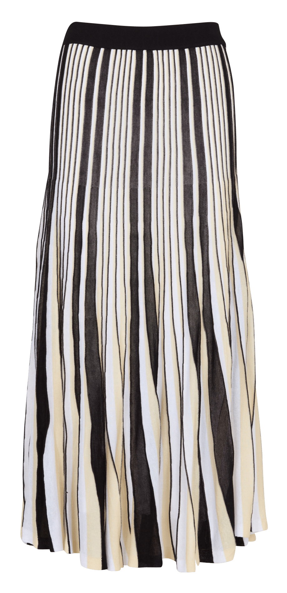 Halflange plooirok MAISON 123 Zwart