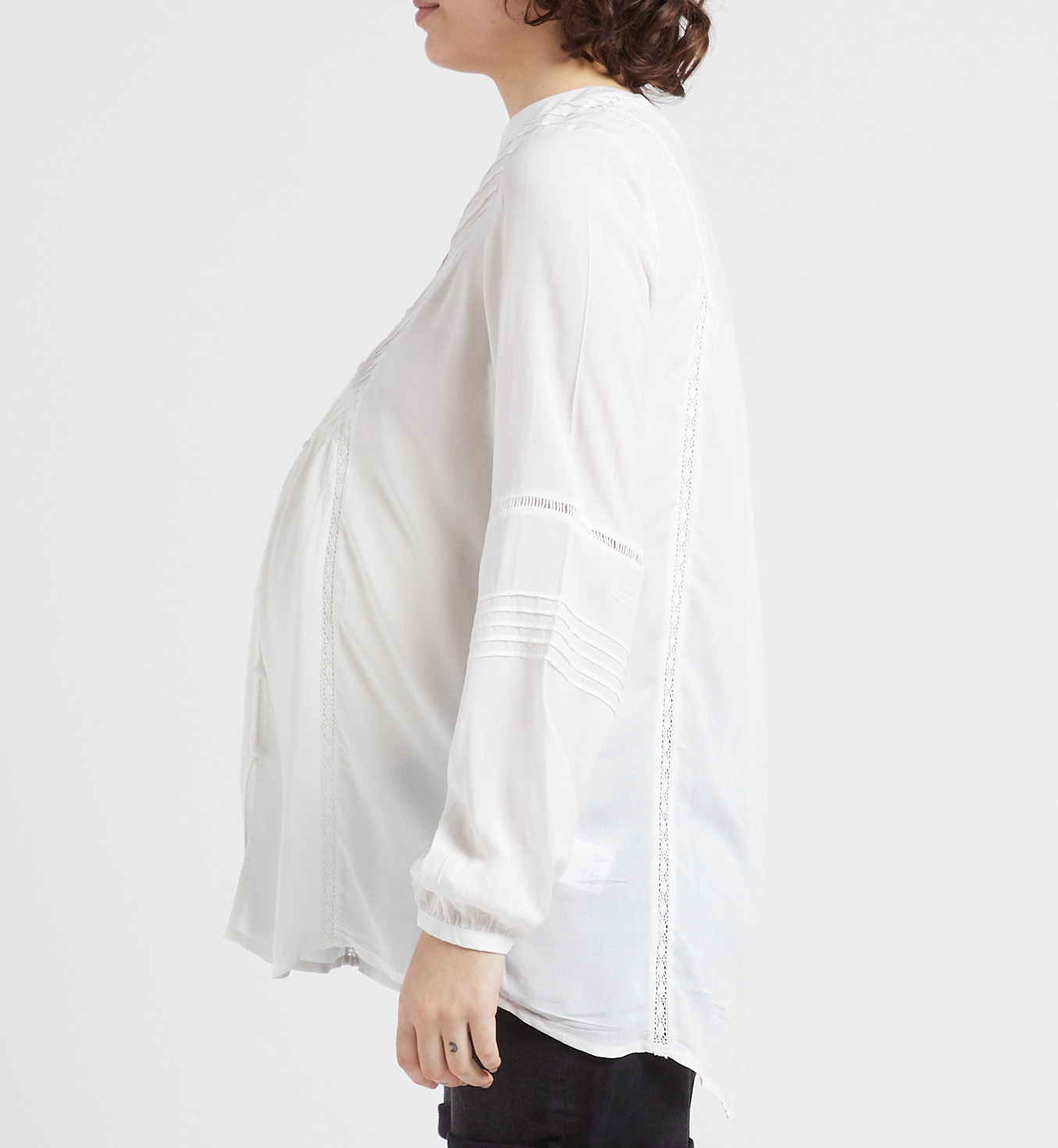 Top met ronde hals SERAPHINE Wit