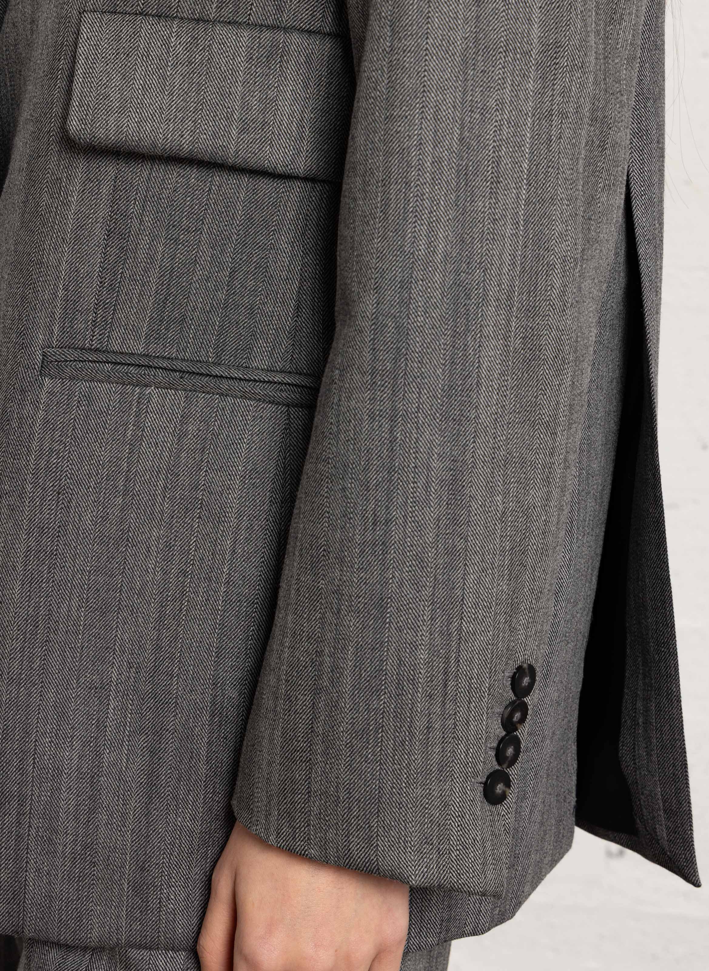 Oversized Jacquard-Blazer MARGAUX LONNBERG Grau