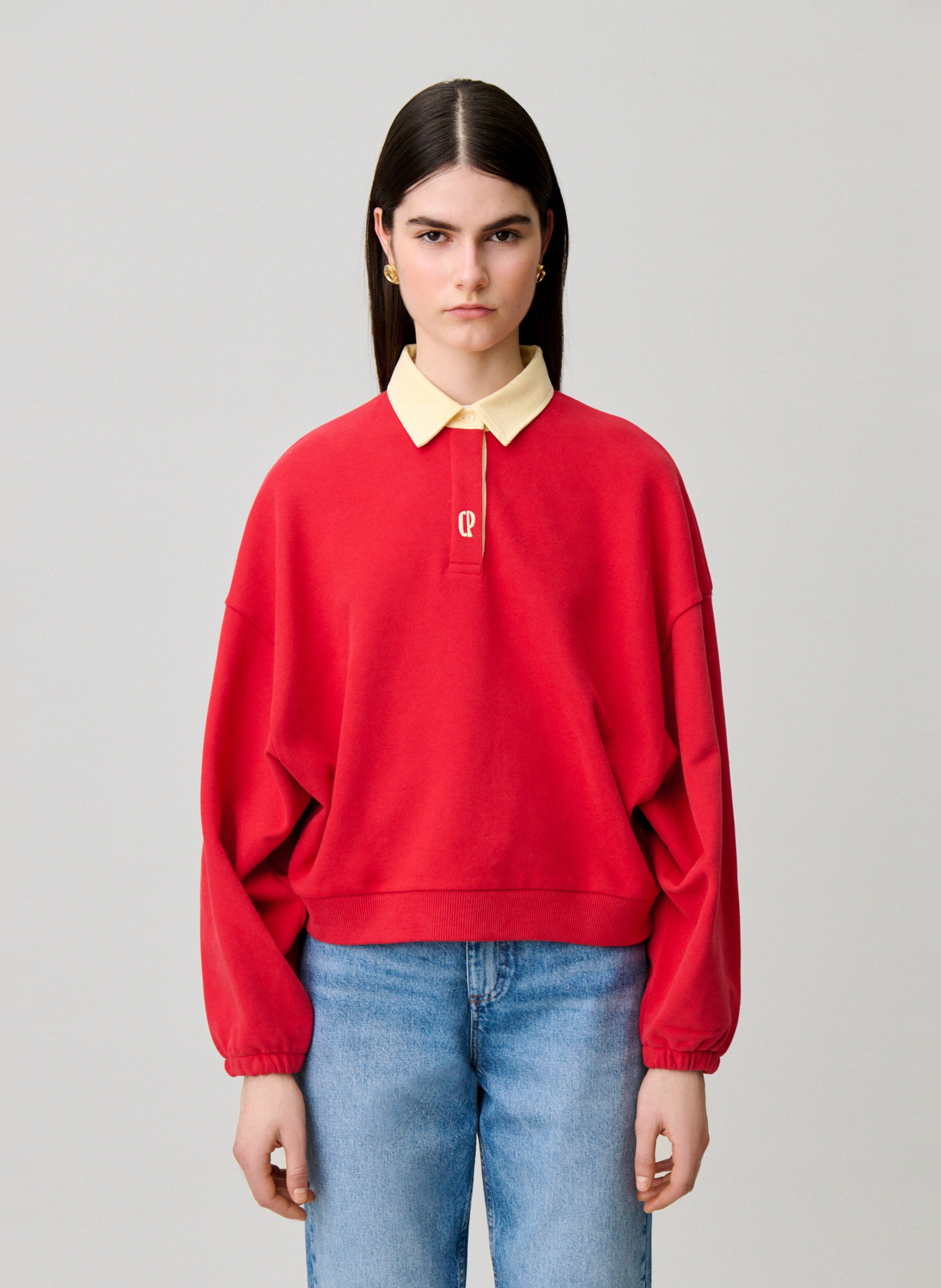 Oversize-Sweatshirt aus Baumwolle CLAUDIE PIERLOT
