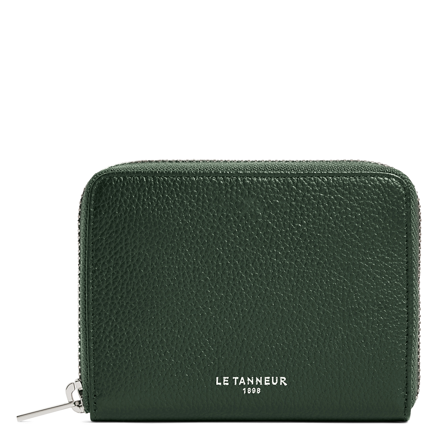 Portefeuille en cuir de vachette LE TANNEUR Vert