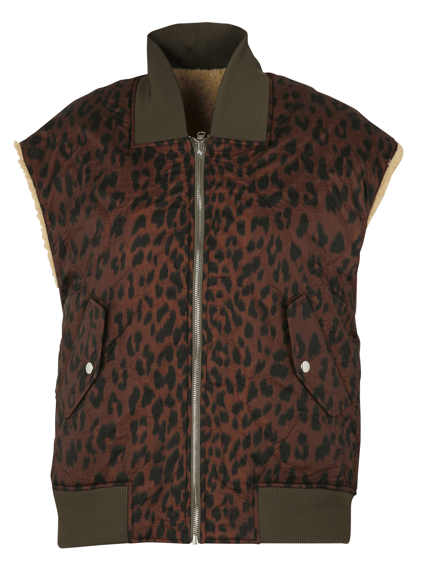 Printed oversized sleeveless jacket BELLEROSE Multicolored
