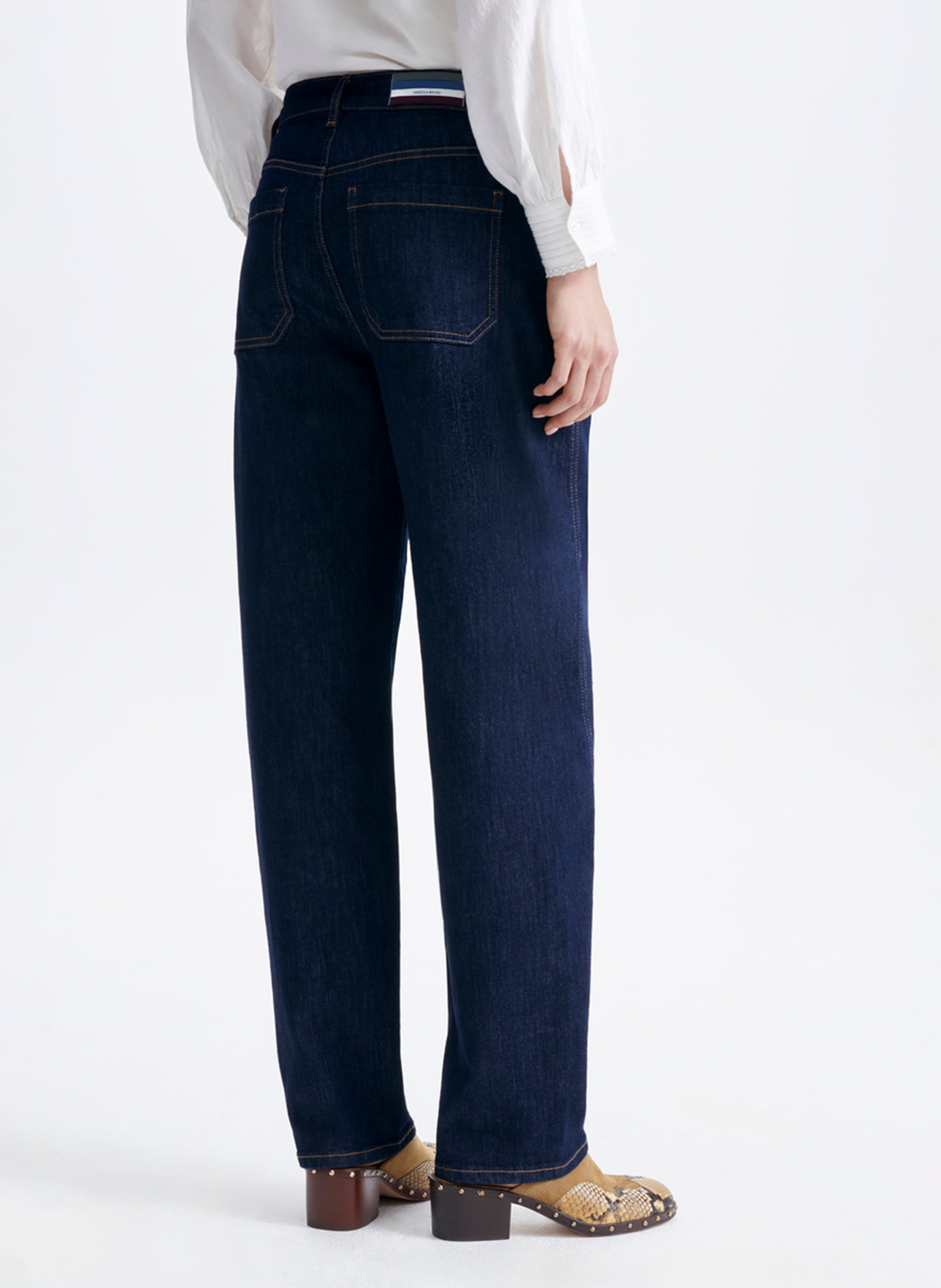 High-rise straight jeans VANESSA BRUNO Blue