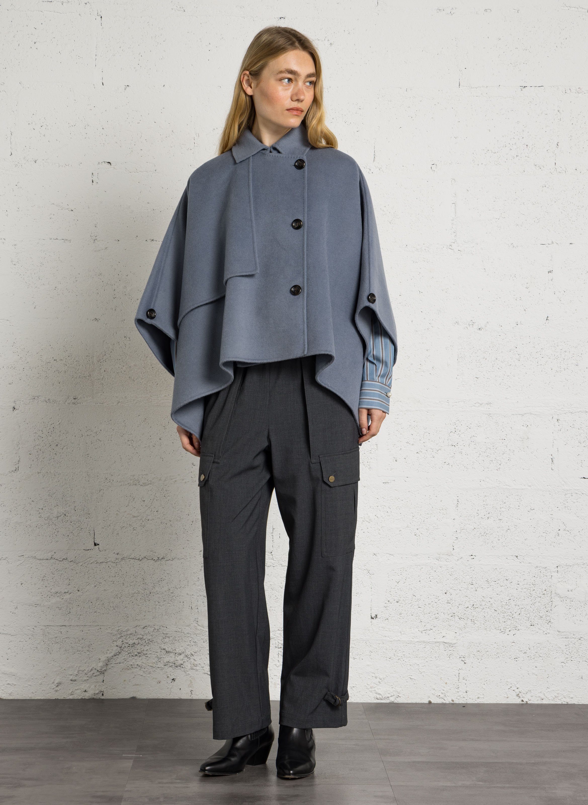 Katoenen oversized overhemd LIU JO Blauw