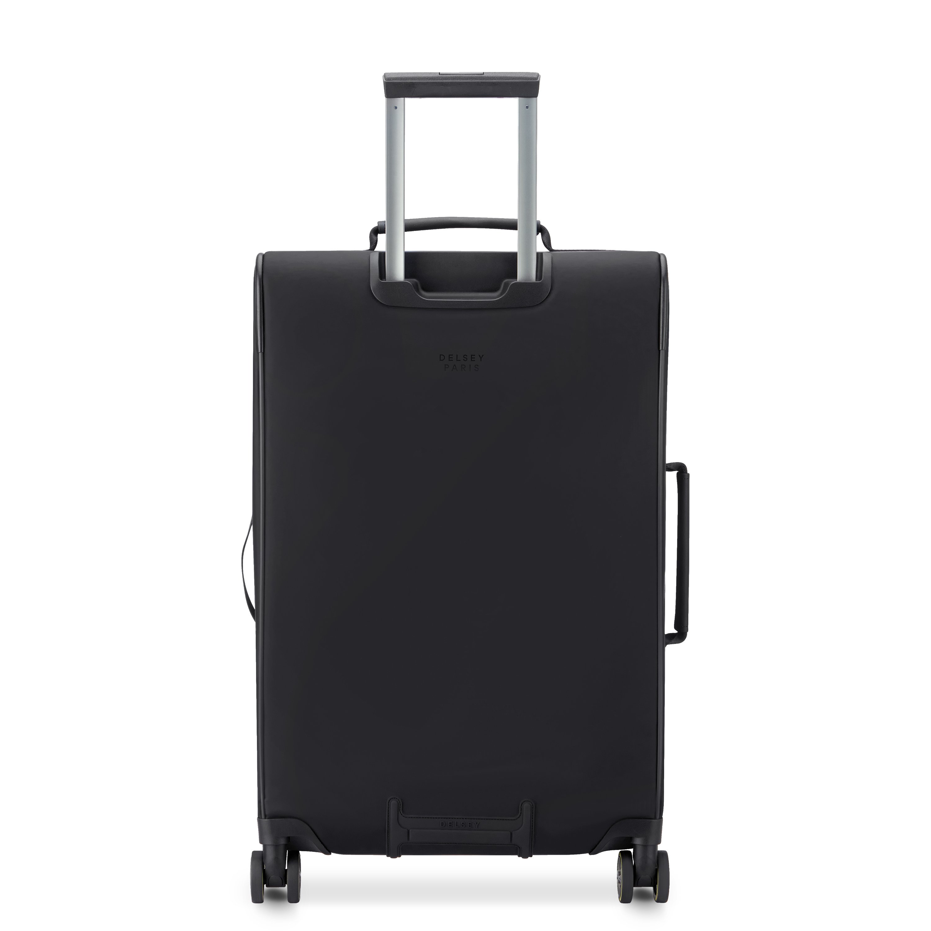Soft-sided checked suitcase - size L DELSEY PARIS Black
