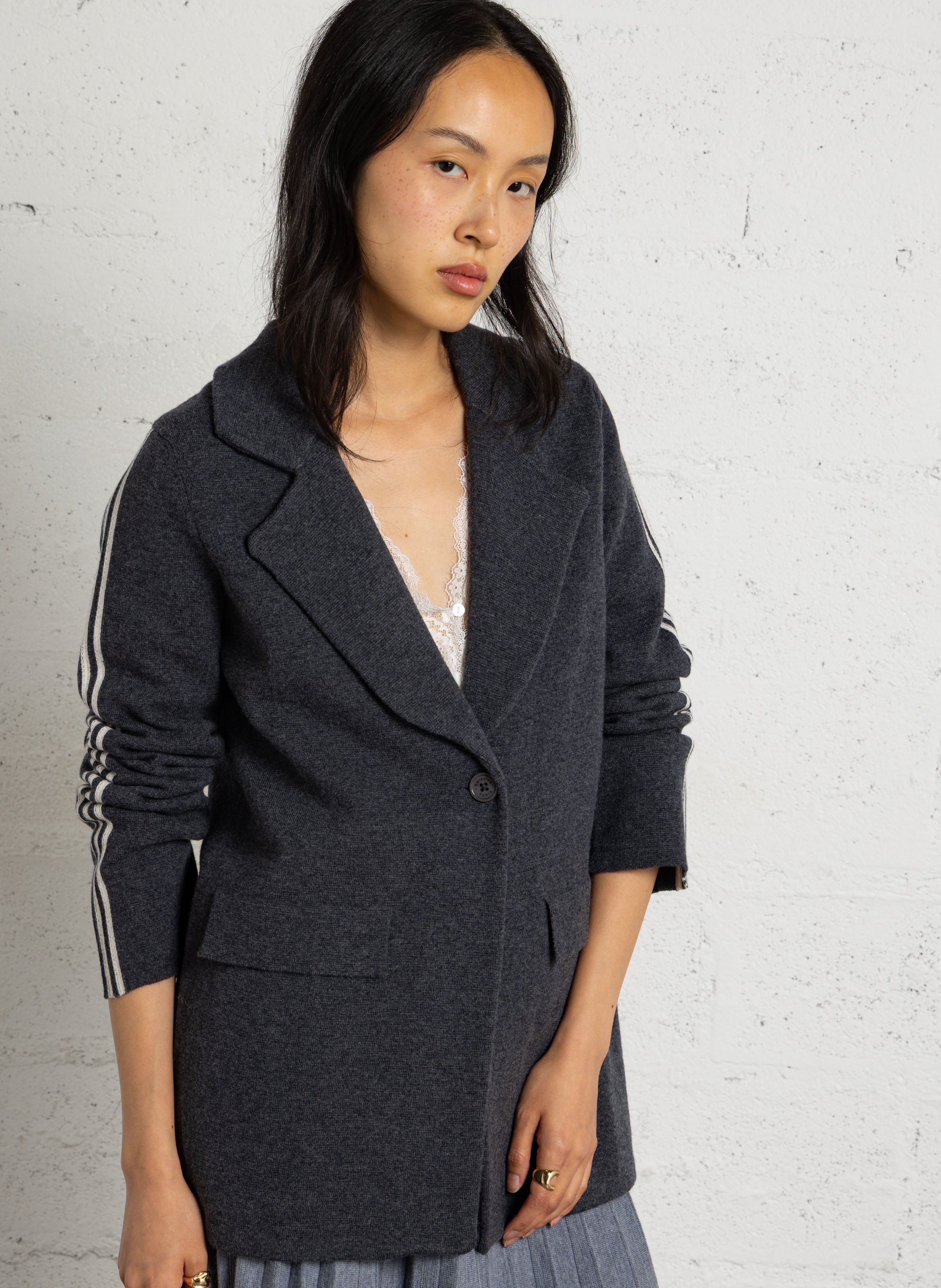 Gerade geschnittener Blazer aus Wolle BERENICE