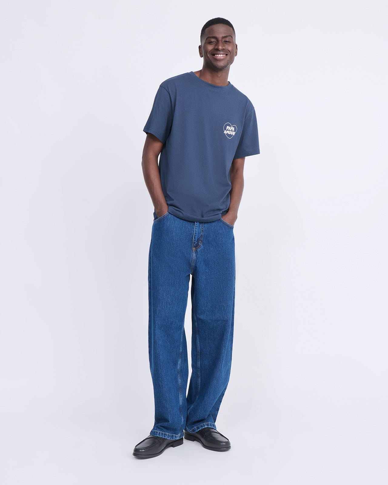 Dad Love Organic Cotton T-shirt EMOI EMOI Blue