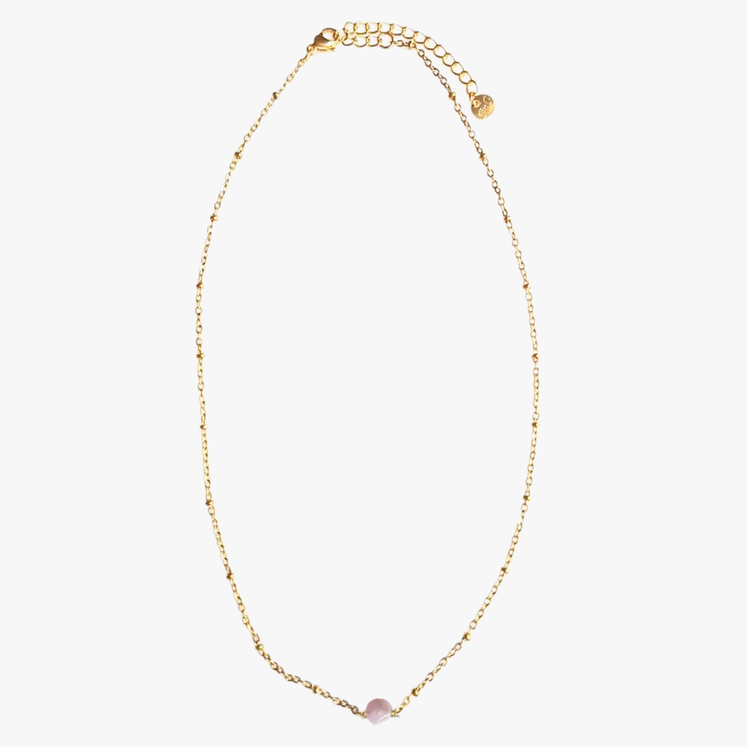 Kunzite necklace GINANDGER Purple