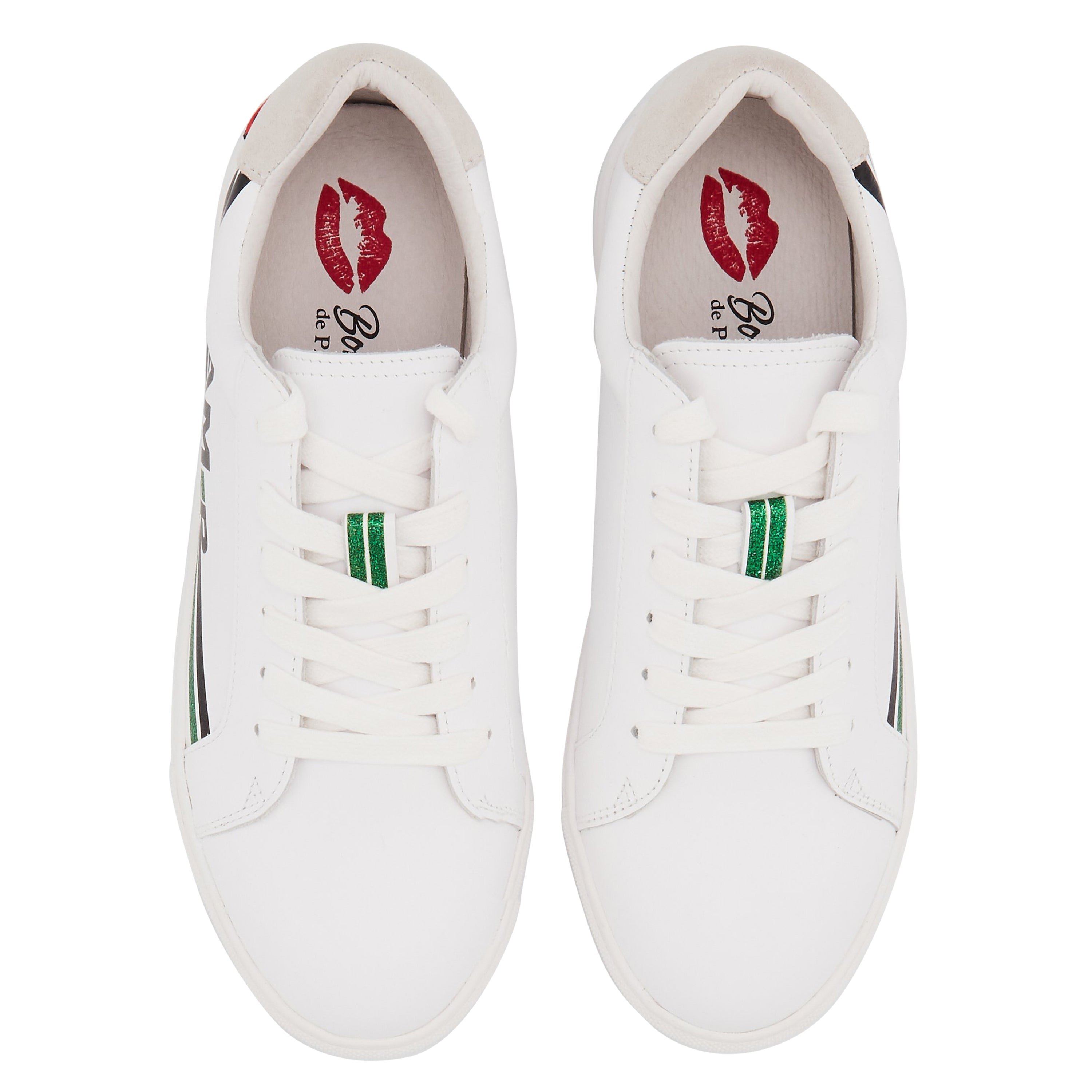 Leather sneakers BONS BAISERS PARIS White
