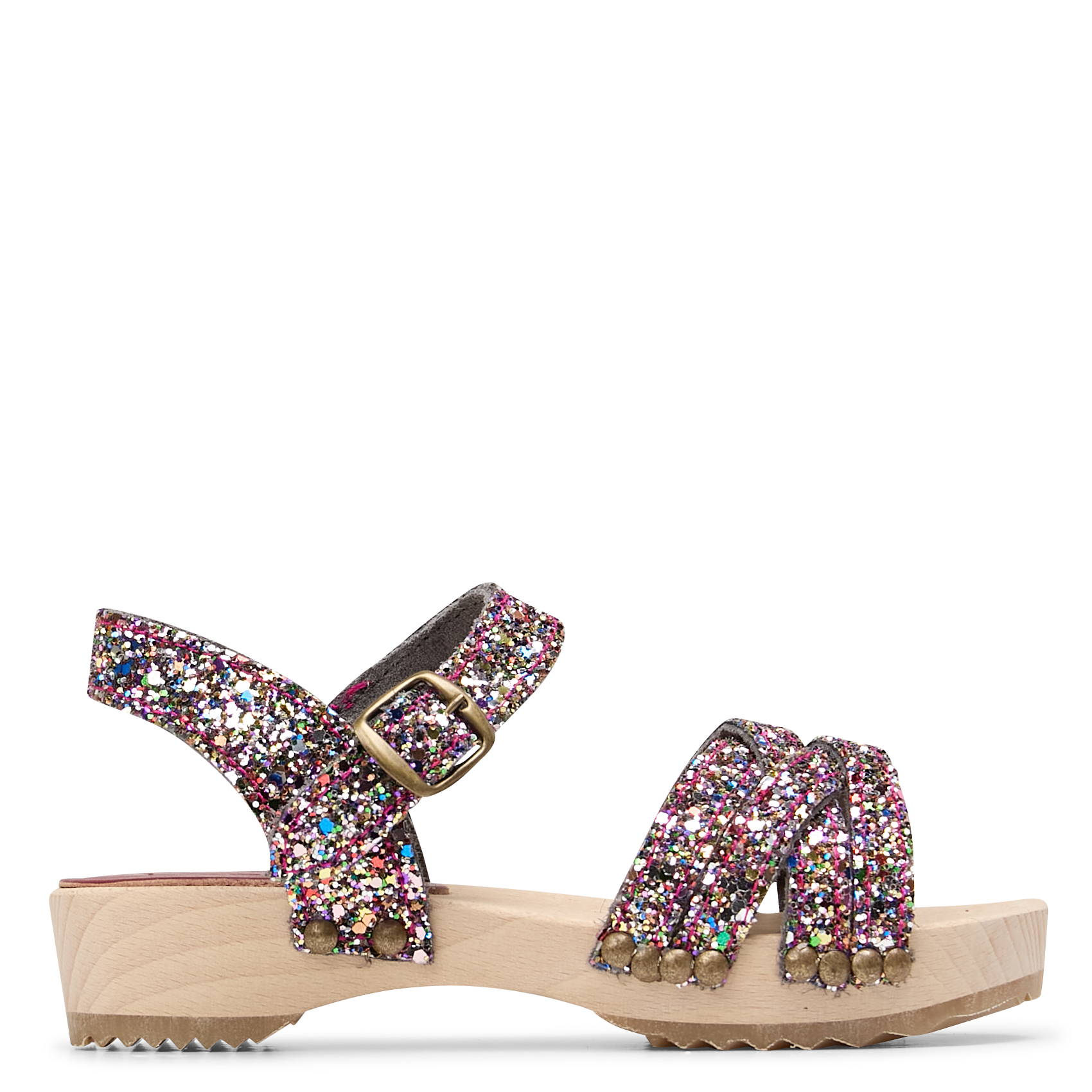 Glitter sandalen BOSABO Zwart