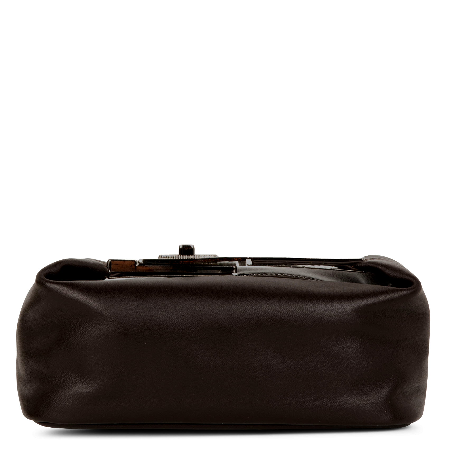 Small leather bag with metal handle BERENICE