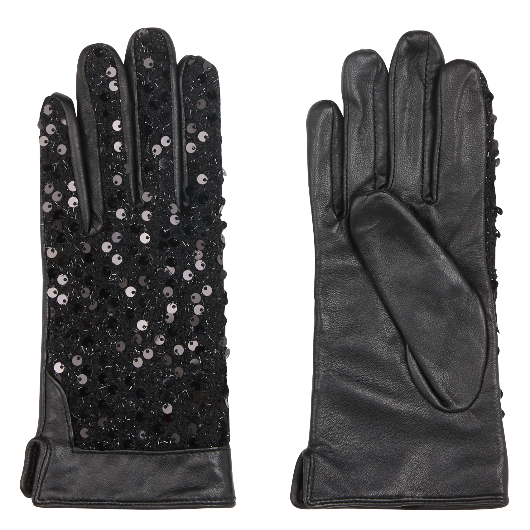 Paillettenhandschuhe LA FEE MARABOUTEE Schwarz