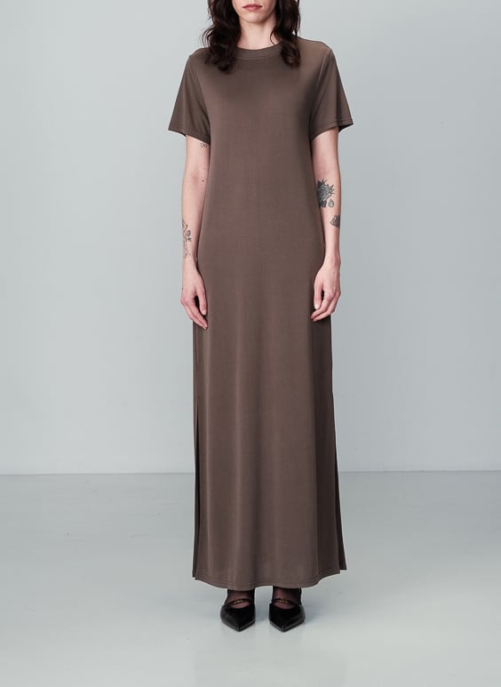 Robe longue manches courtes  GRACE ET MILA