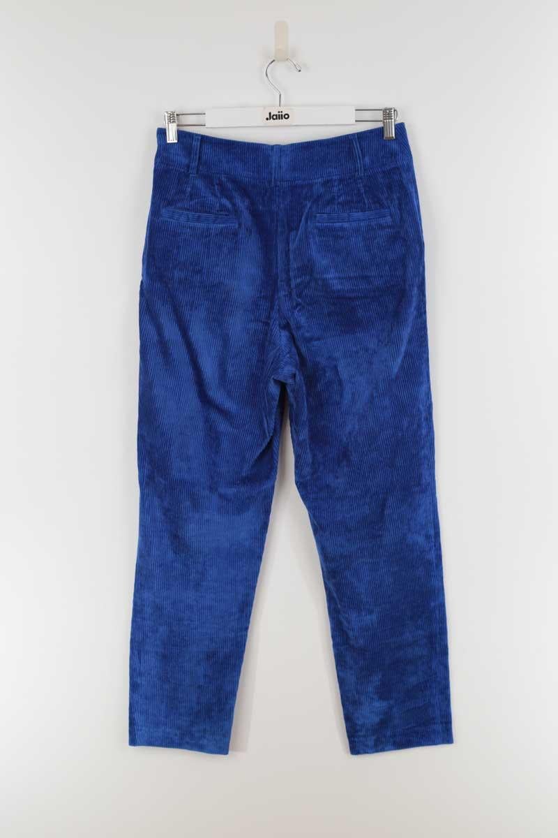 Pantalon en velours bleu Bleu