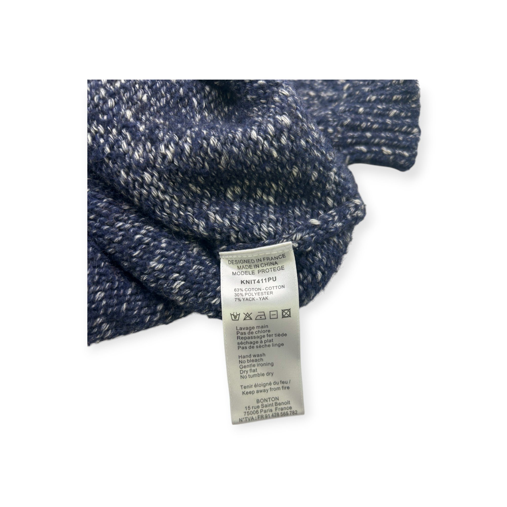 Blue child's sweater - 12 years BONTON - Seconde Main Blue