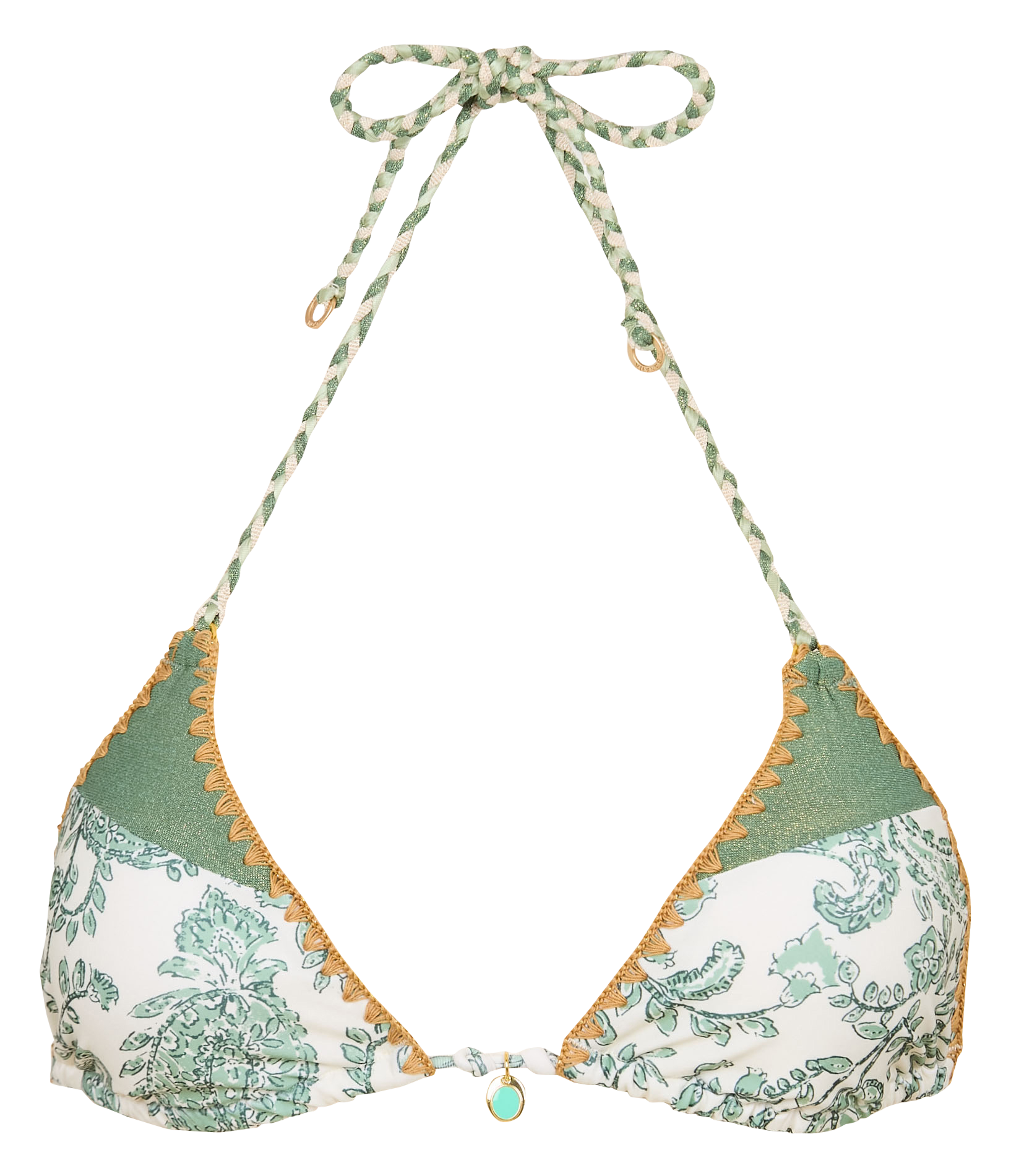 Bedrucktes Bikinioberteil BANANA MOON Beige