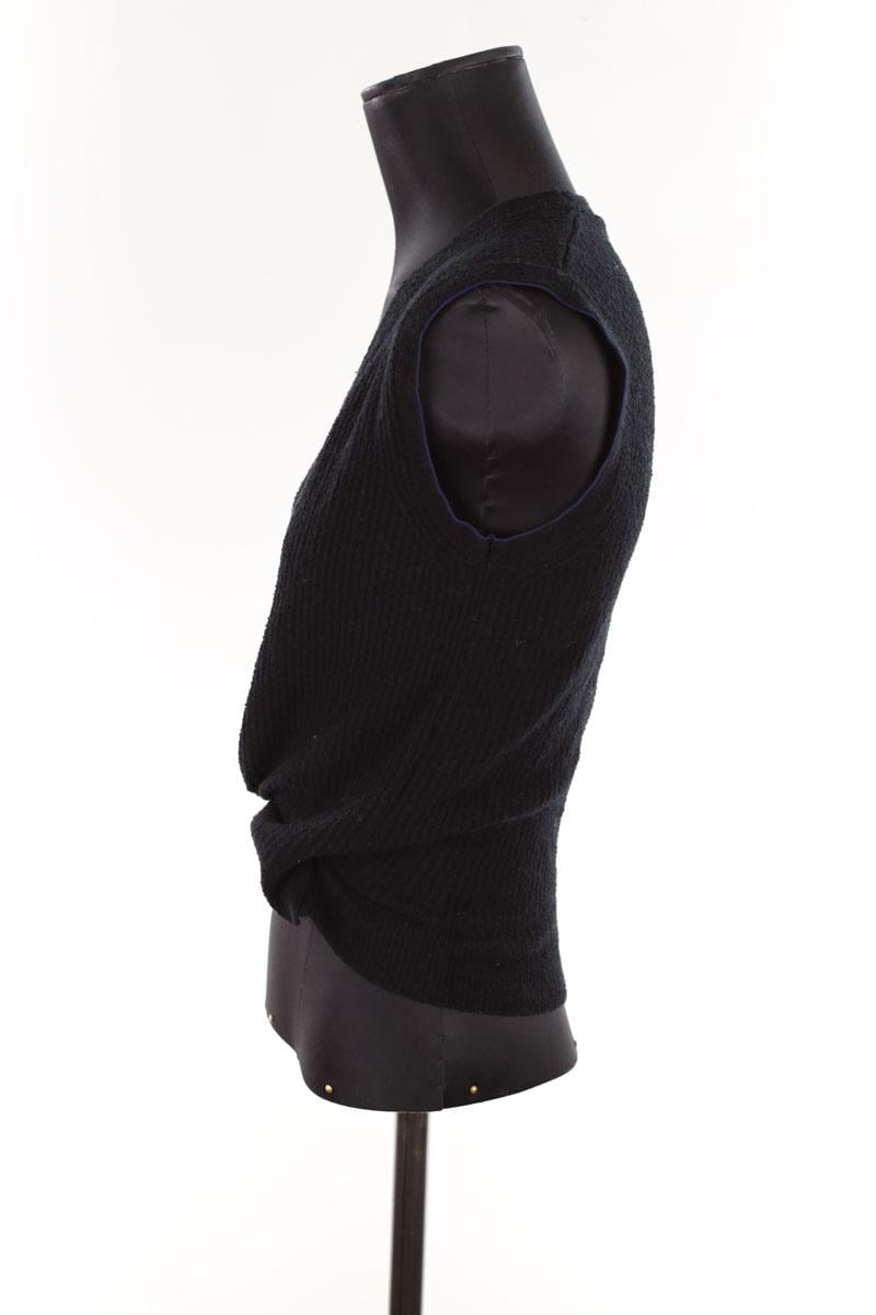 Sleeveless cotton top JACQUEMUS- Seconde Main Black