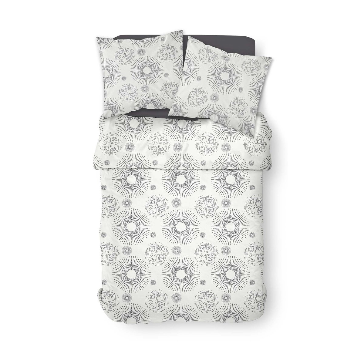 Printed cotton bed set TODAY LINGE DE MAISON White