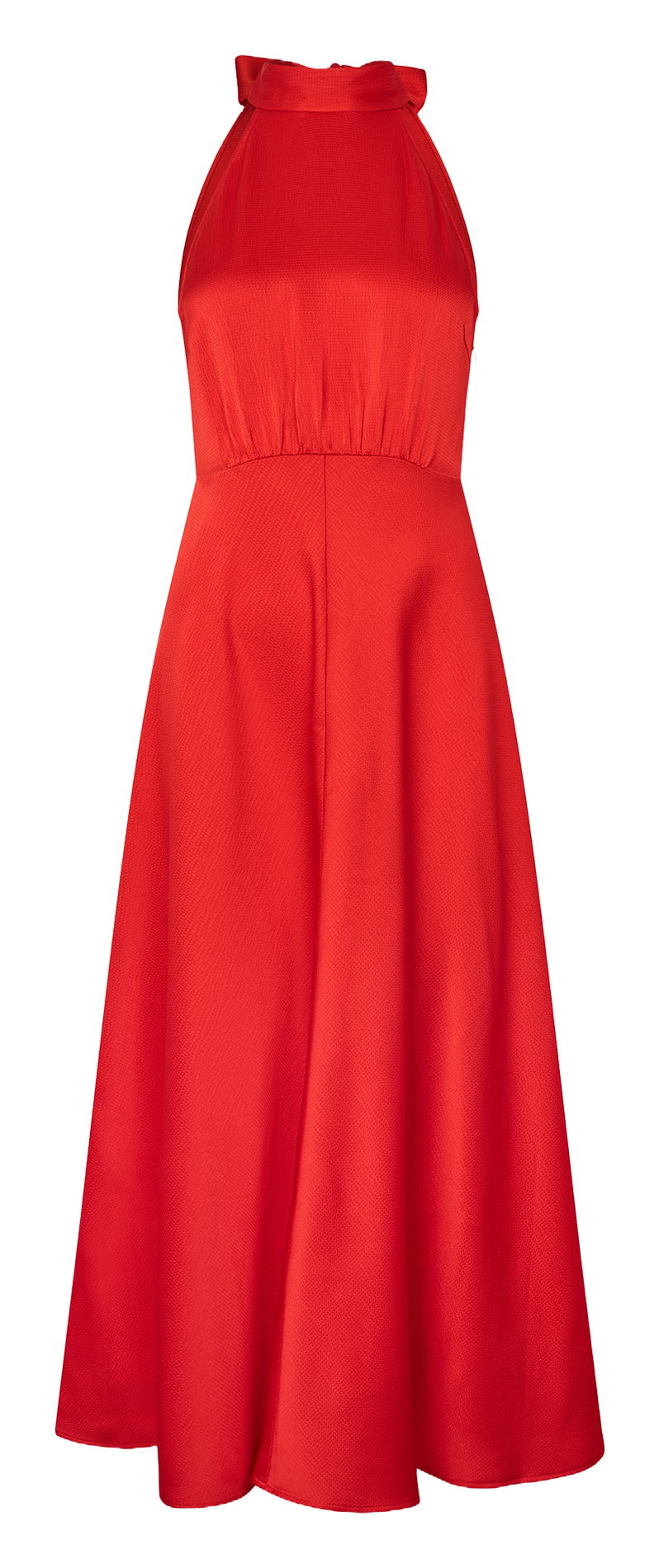 Robe midi satinée SAMSOE SAMSOE Rouge