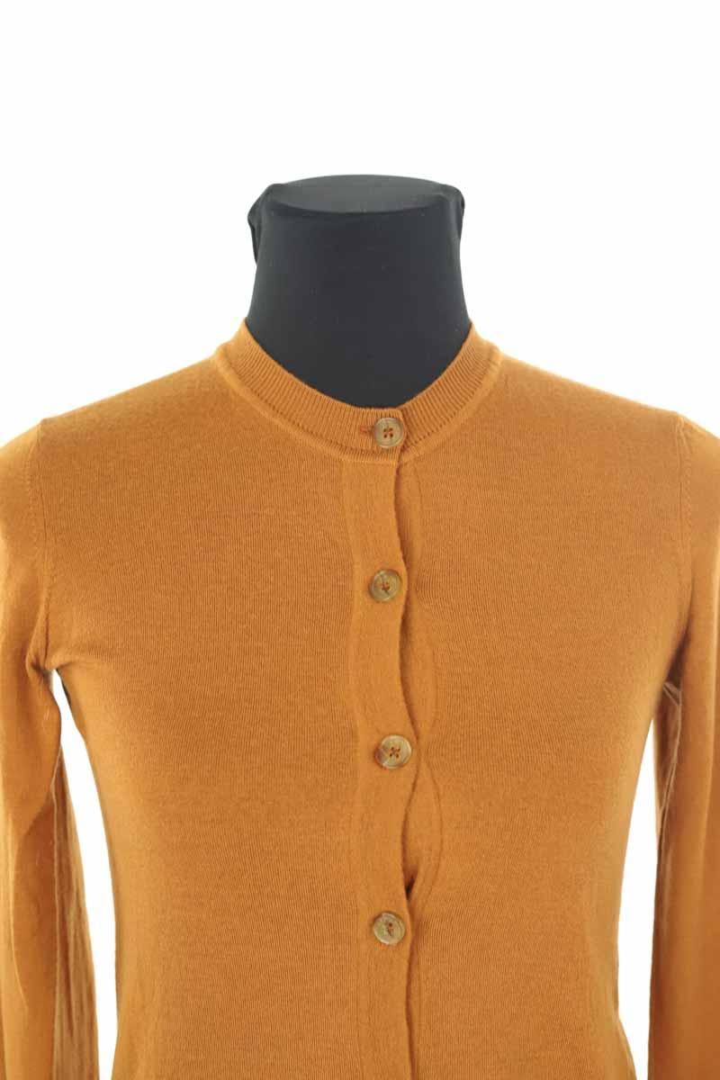 Chip wool cardigan KENZO - SECONDE MAIN Brown