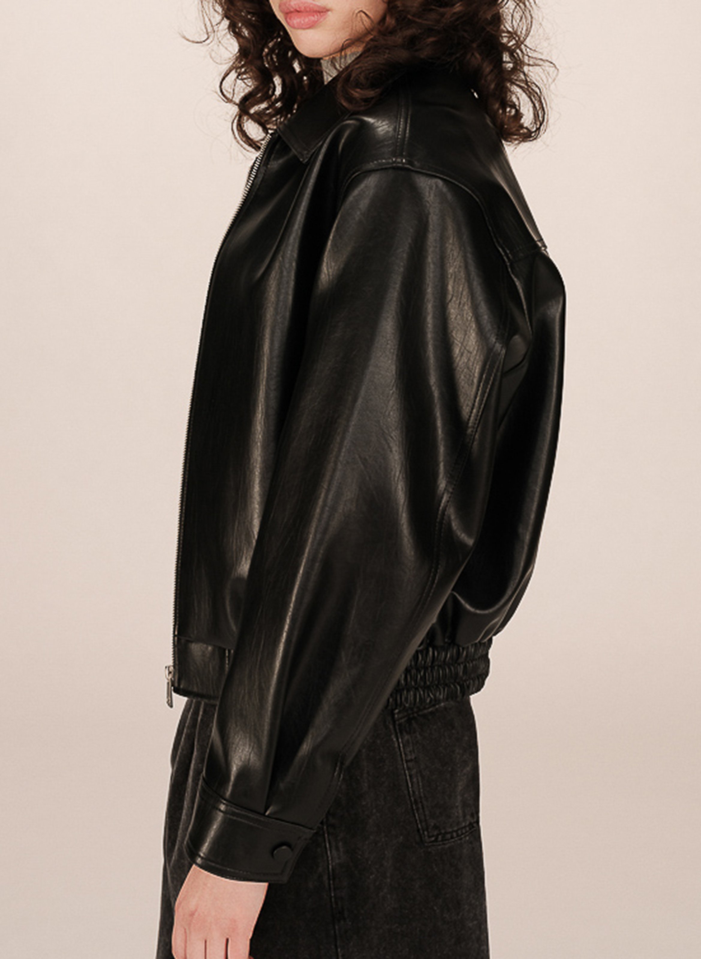 Blouson col classique  GRACE ET MILA Noir