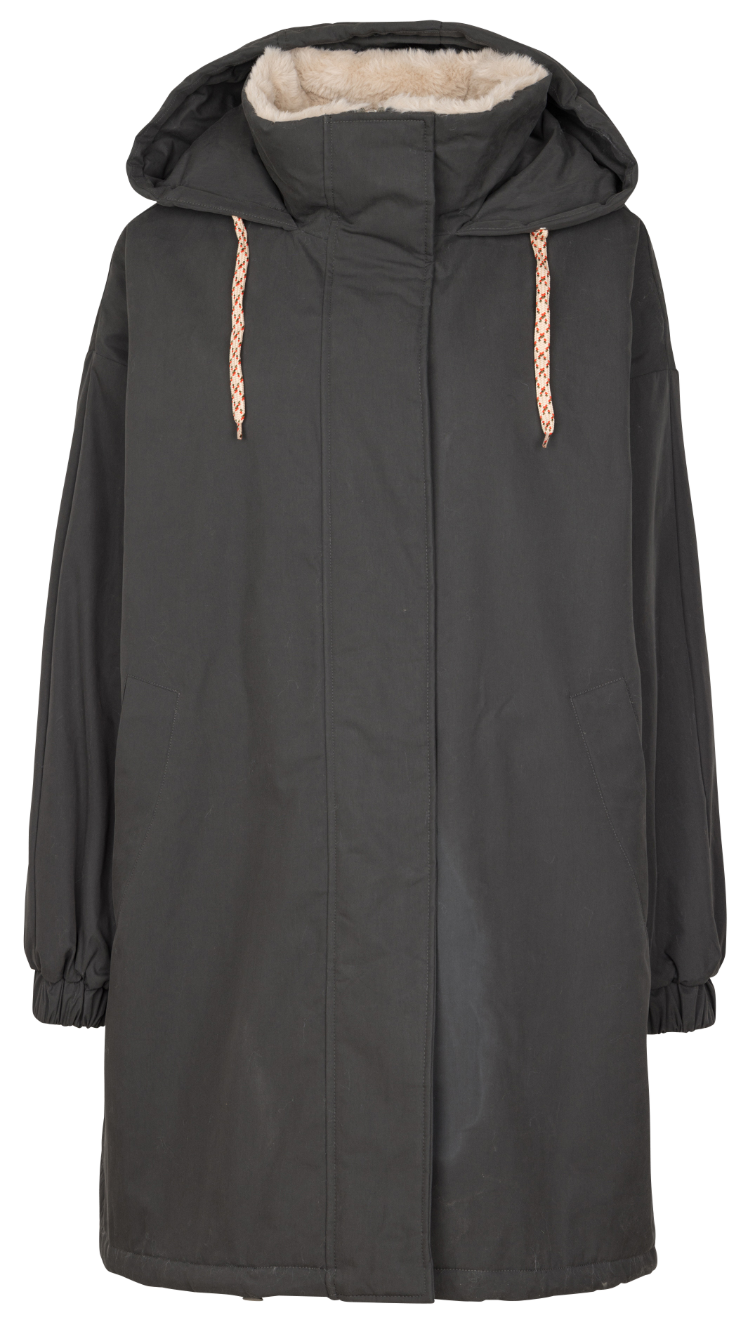 Oversized parka van gemengd katoen BELLEROSE Zwart