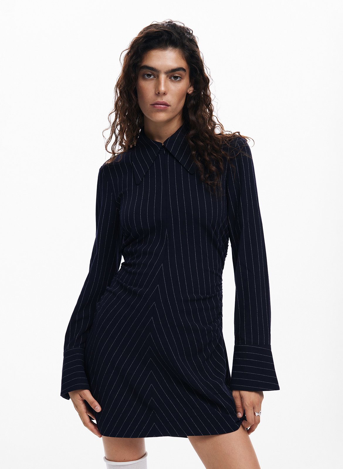 Robe courte col classique DESIGUAL Blue