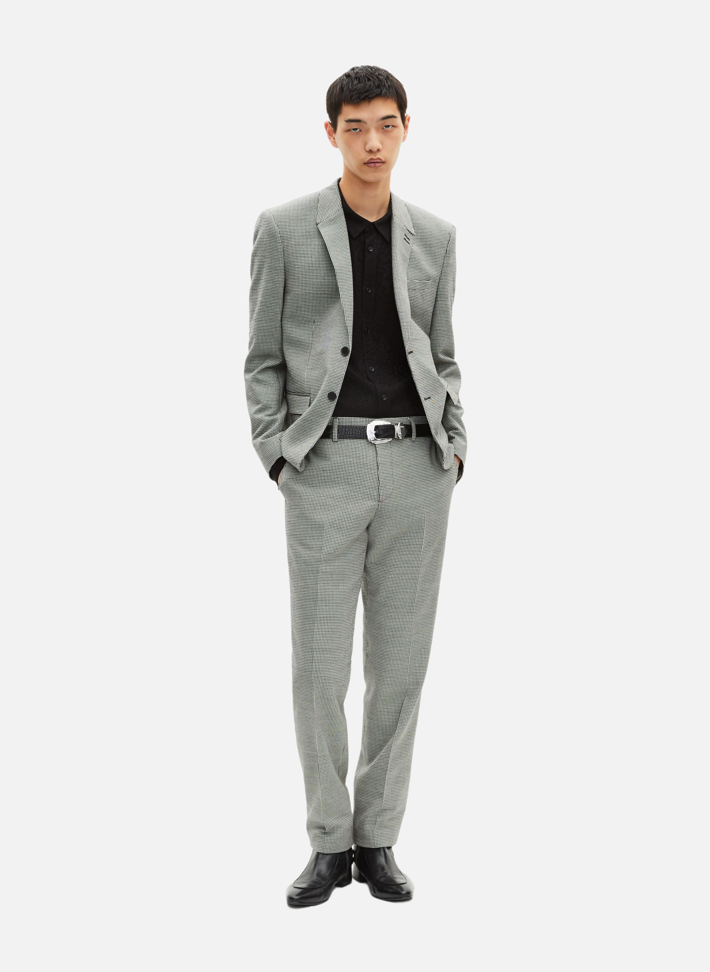 Houndstooth suit jacket THE KOOPLES Black