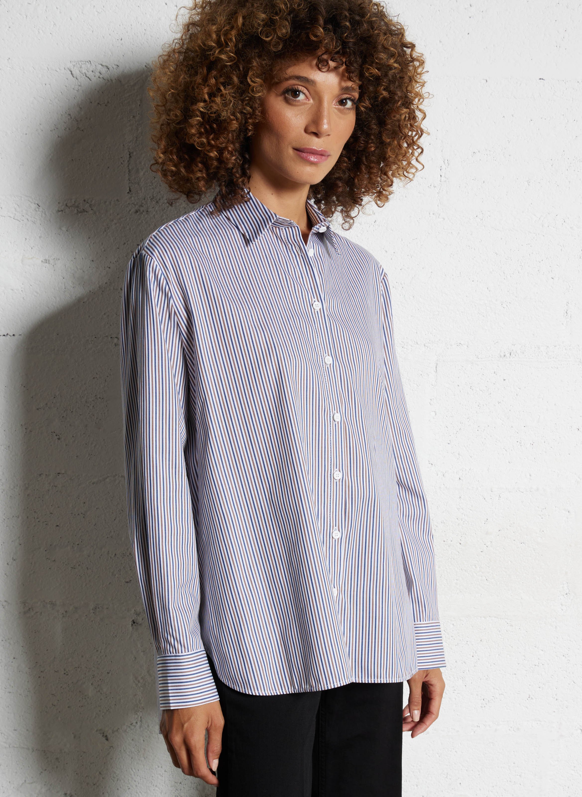 Chemise oversize en coton rayé IMPERIAL Multicolore