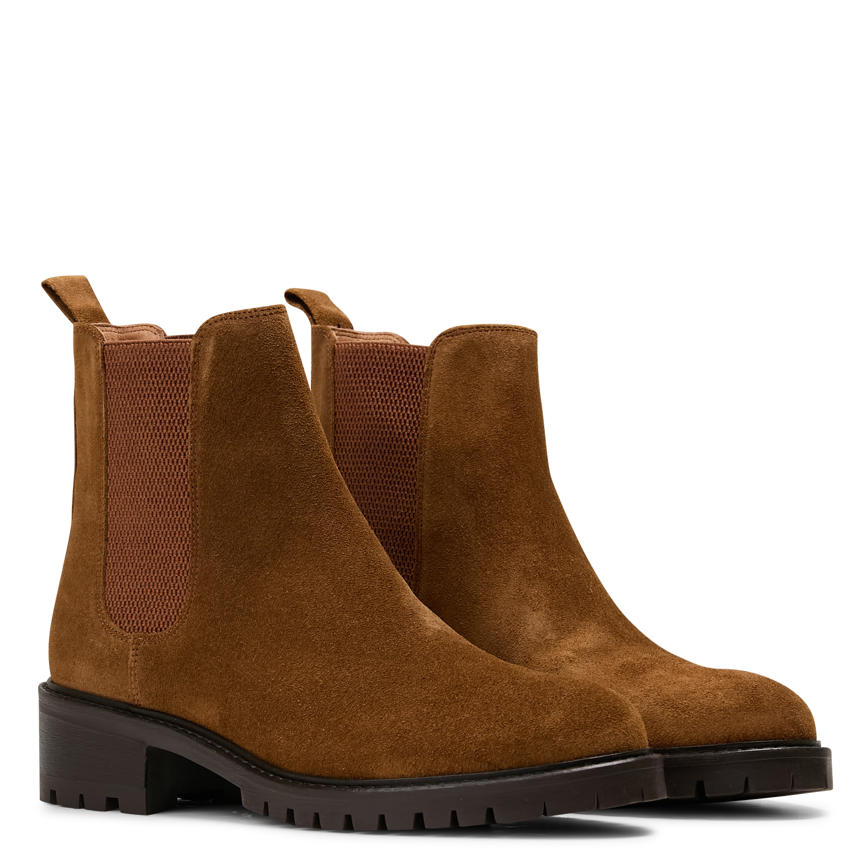 Bottines Chelsea en cuir suédé MELLOW YELLOW Marron