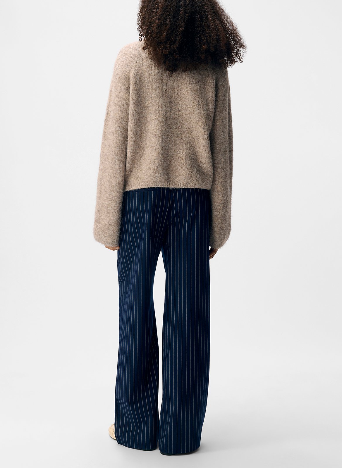 Ronde hals vest OBJECT Bruin