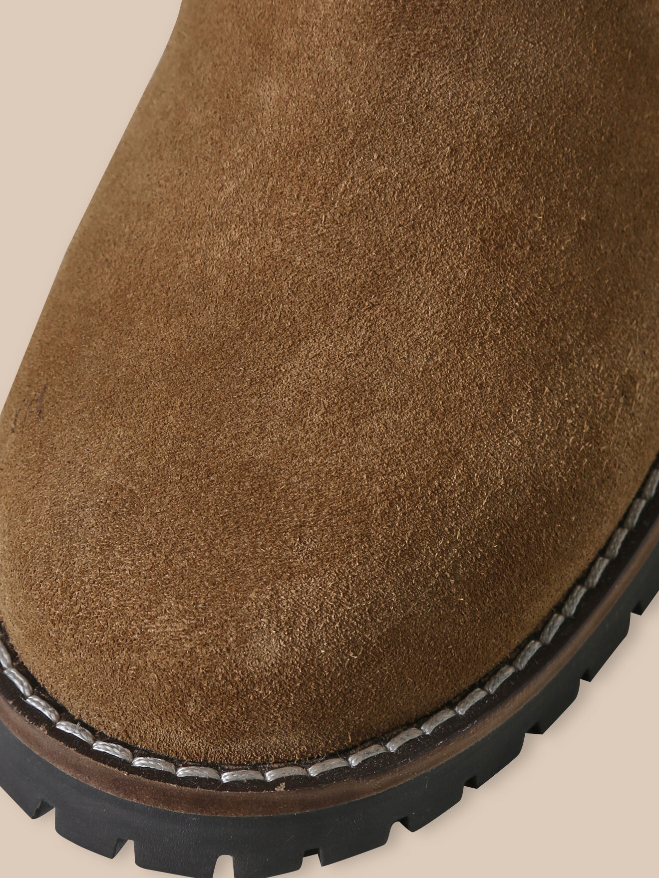 Suede leather Chelsea boots CYRILLUS Brown