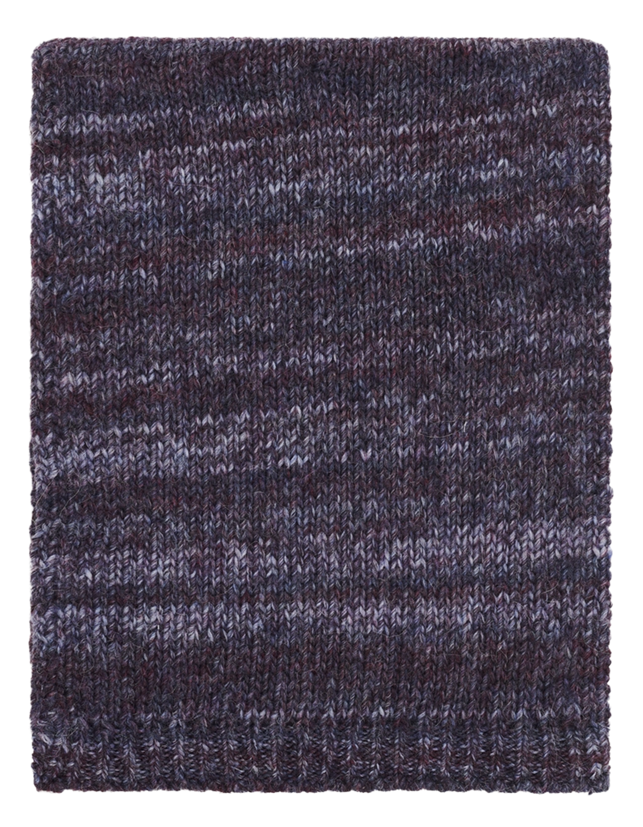 Thick heathered wool scarf PABLO Purple
