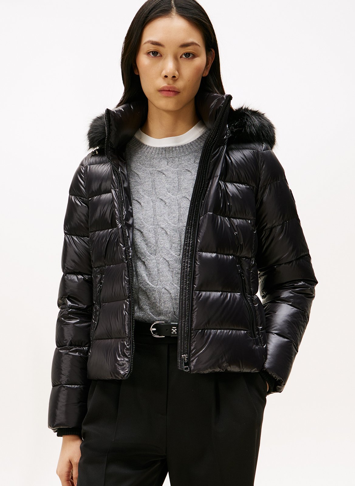 Bodywarmer met opstaande kraag  TOMMY HILFIGER Zwart