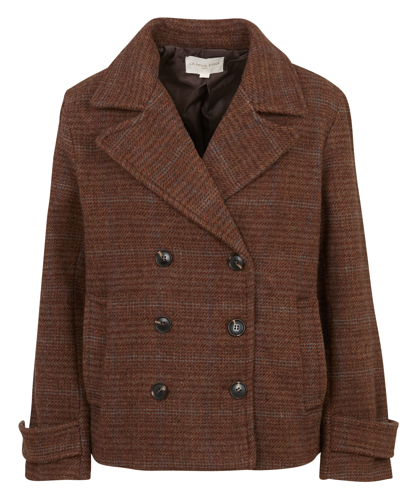 Caban droit col à revers LA PETITE ETOILE Multicolore