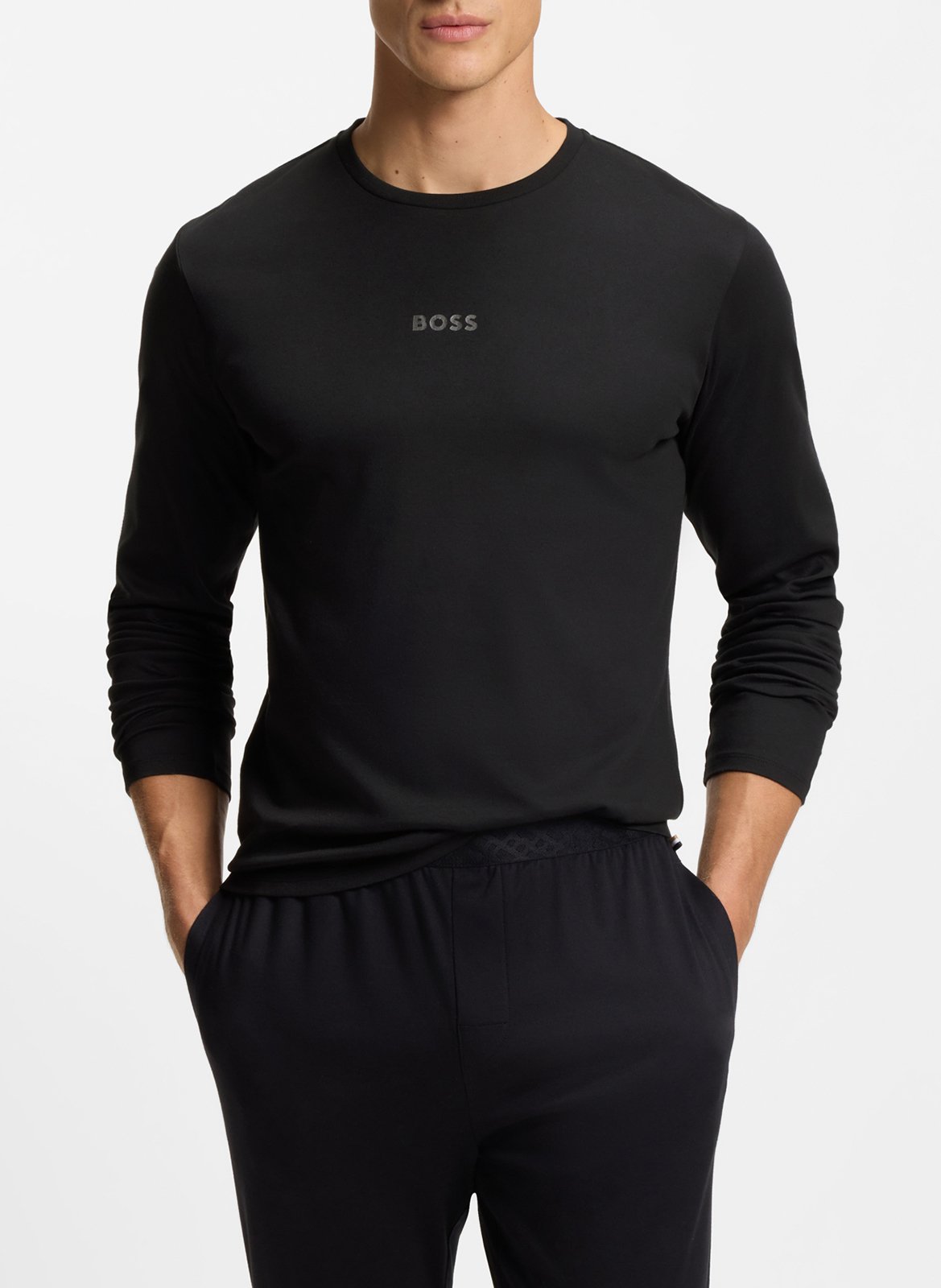 Cotton pajama set BOSS Black