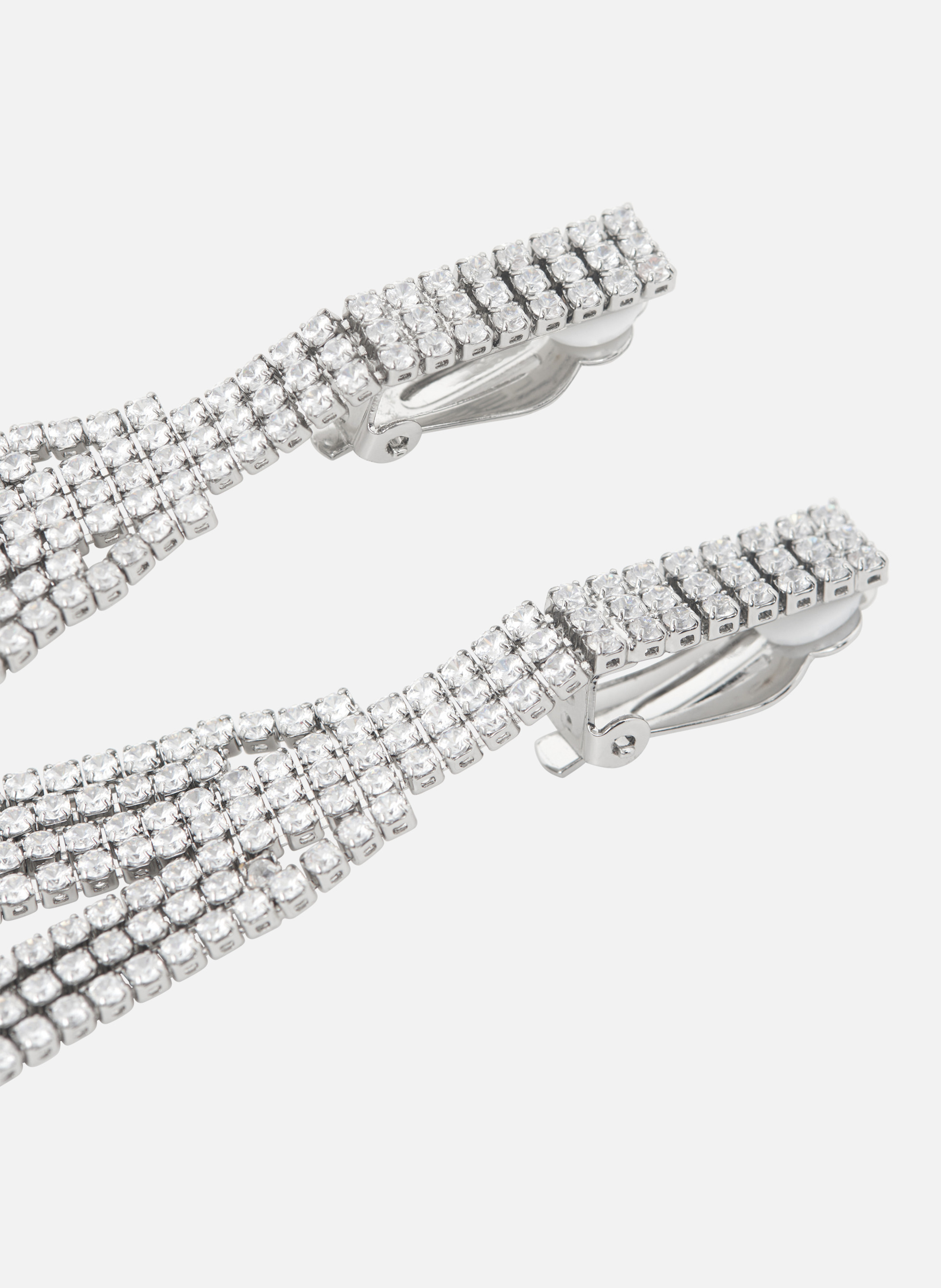 Long clip-on earrings THE KOOPLES Silver