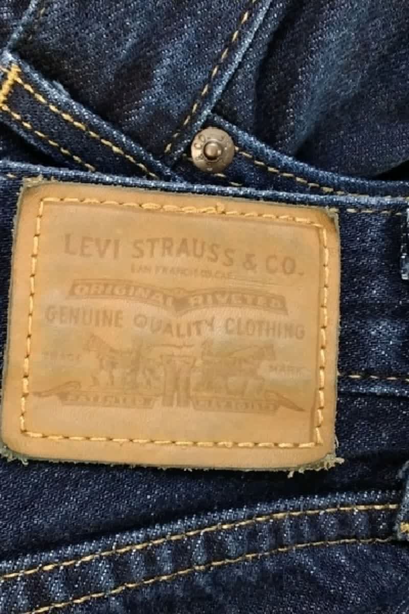 Straight cotton-blend pants LEVI'S - Seconde main Blue