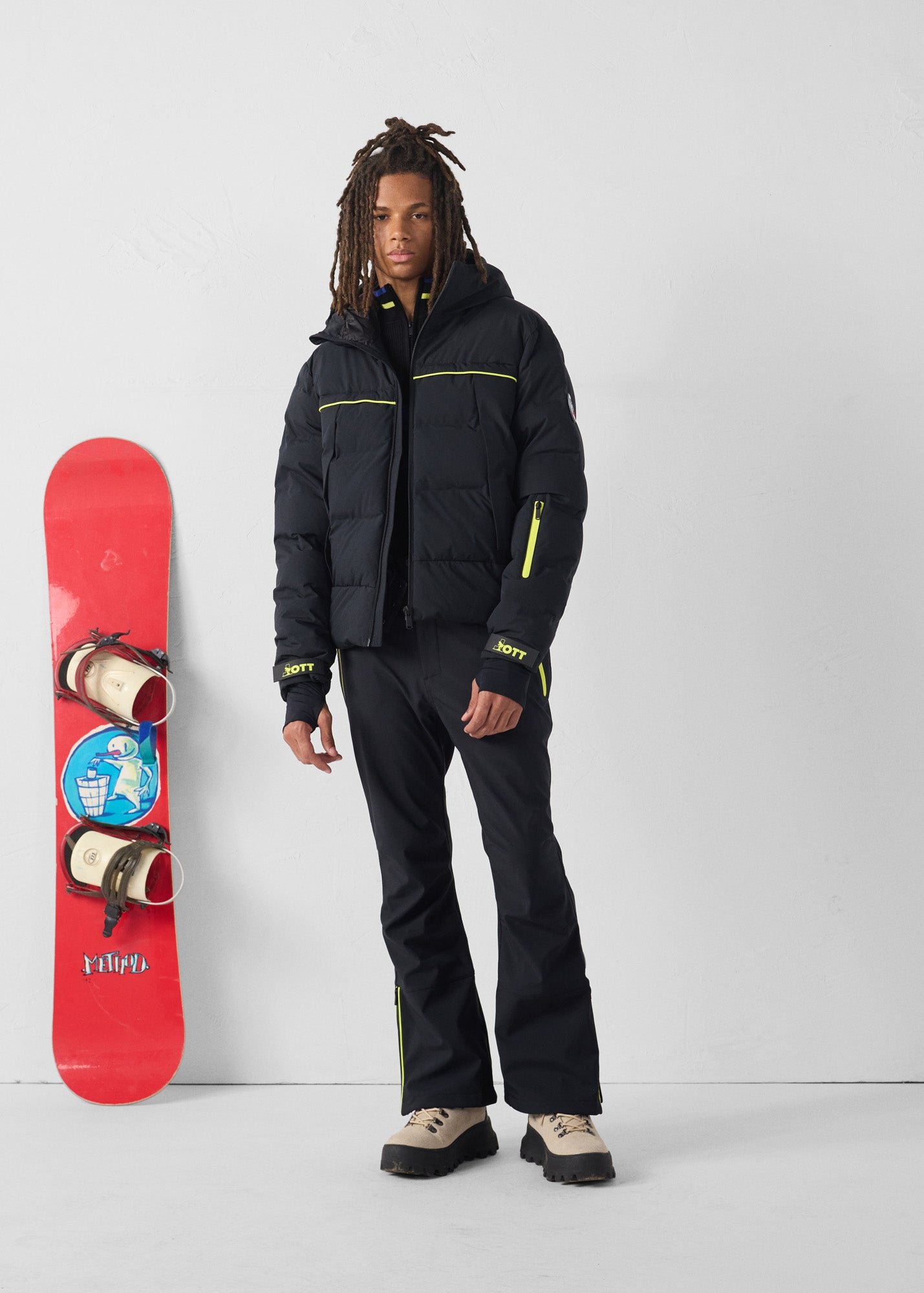 Ski jacket for extreme cold series JOTT Black