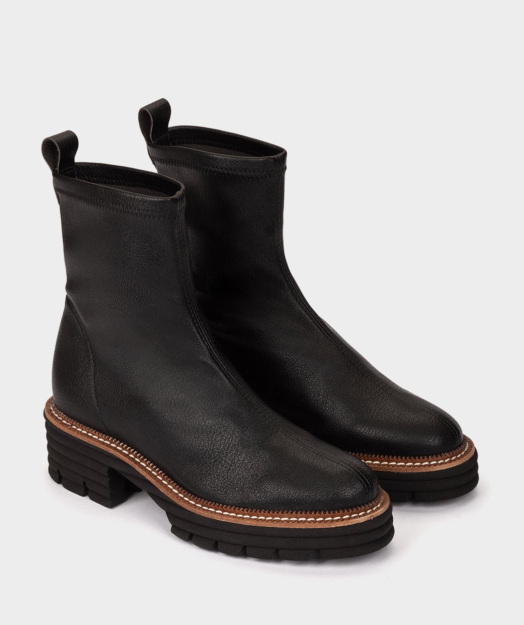 Black ankle boots in stretch fabric PEDRO MIRALLES Black