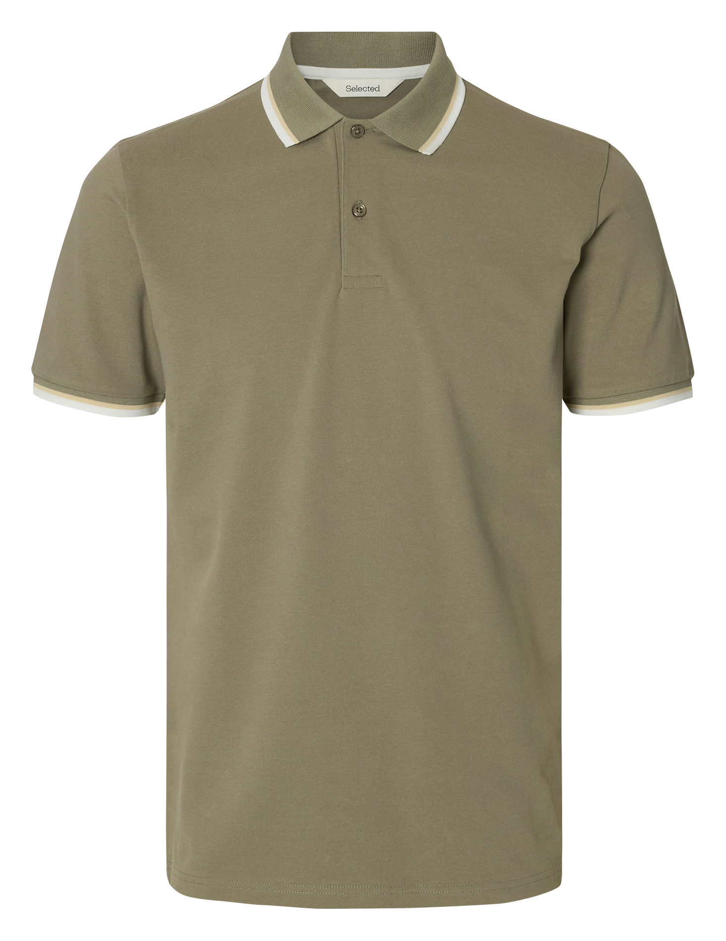 Regular-fit polo shirt SELECTED Grey