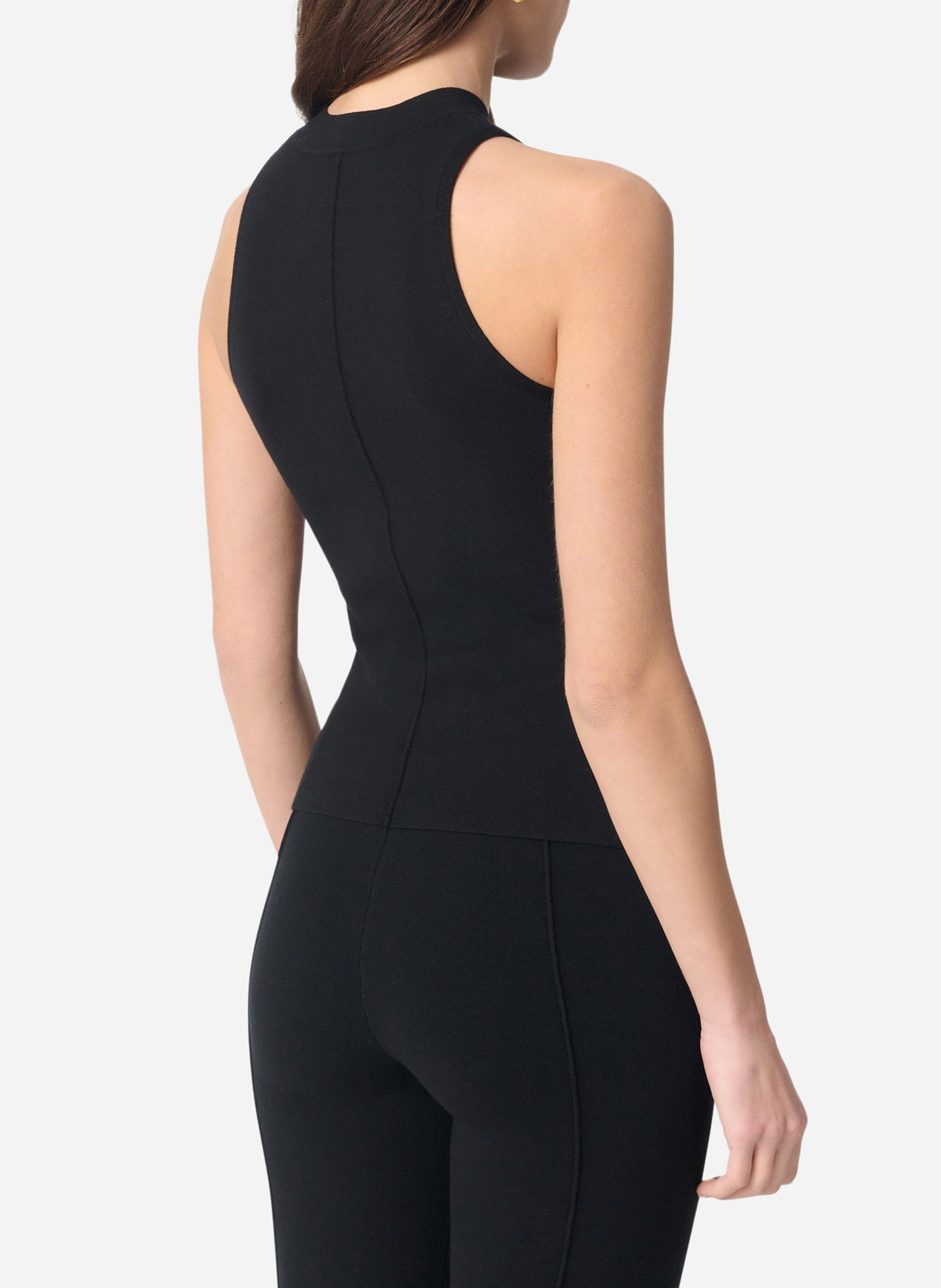 Top col rond  VANESSA BRUNO Noir
