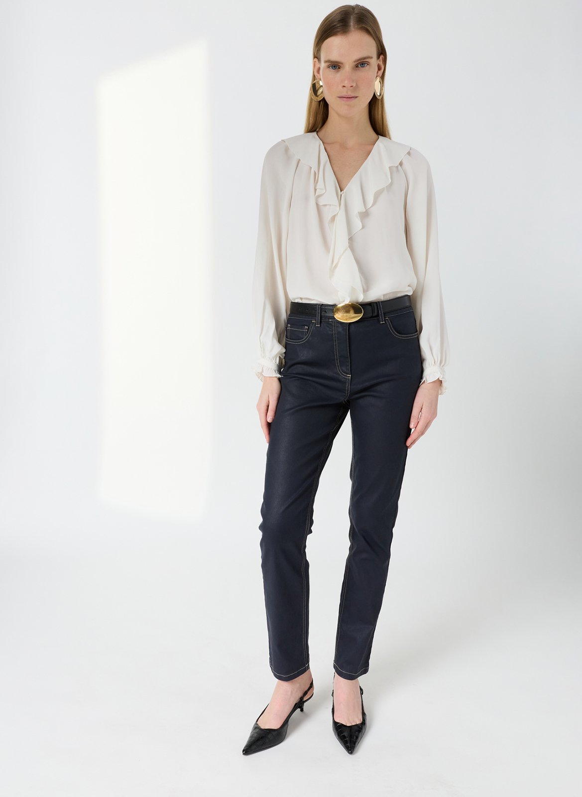 Jean slim en coton mélangé GERARD DAREL Bleu