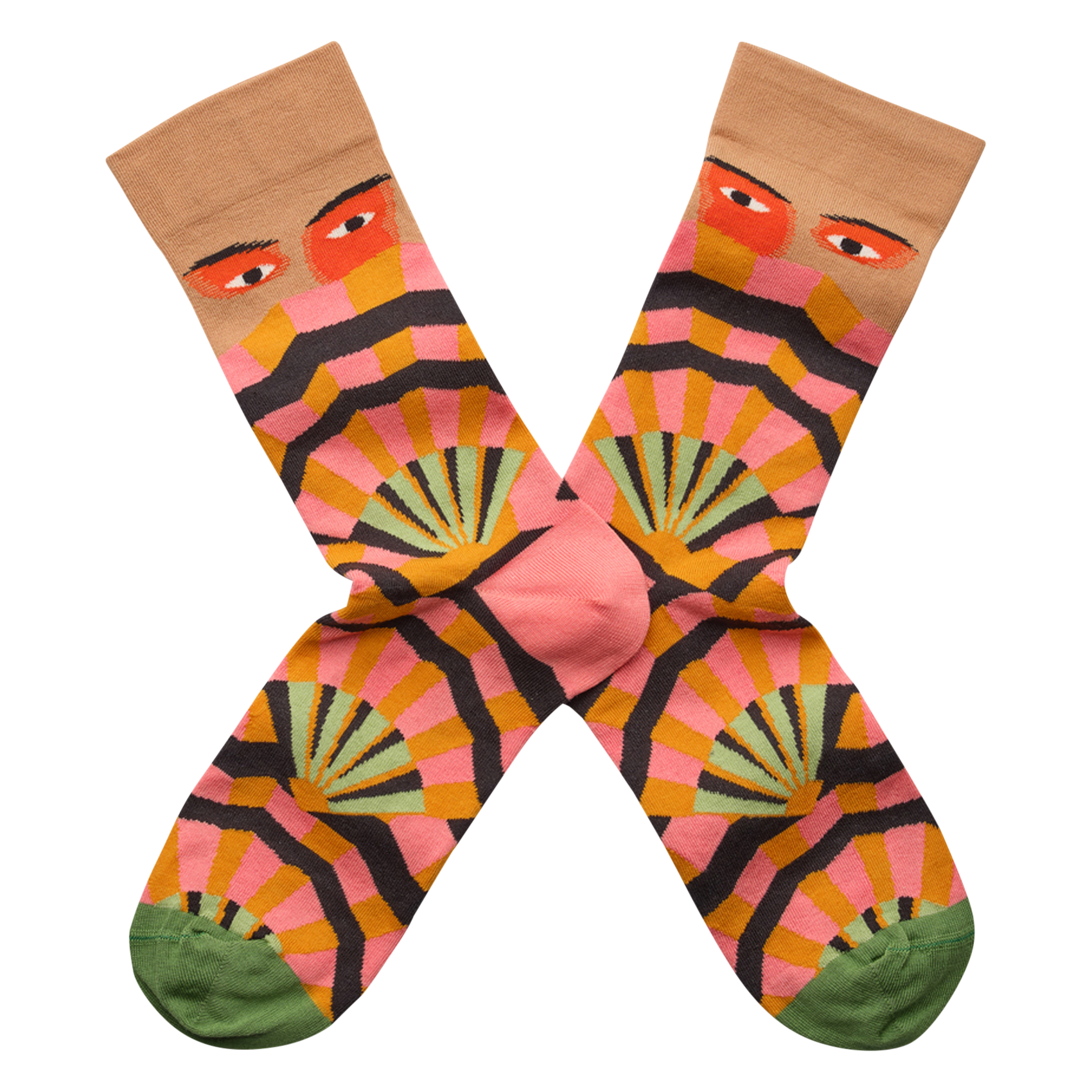 Graphic pattern cotton blend socks BONNE MAISON Multicolored