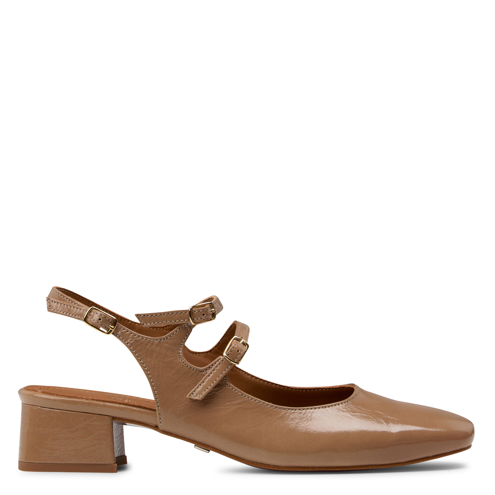 Sandalen mit niedrigen Absätzen aus Lackleder JB MARTIN