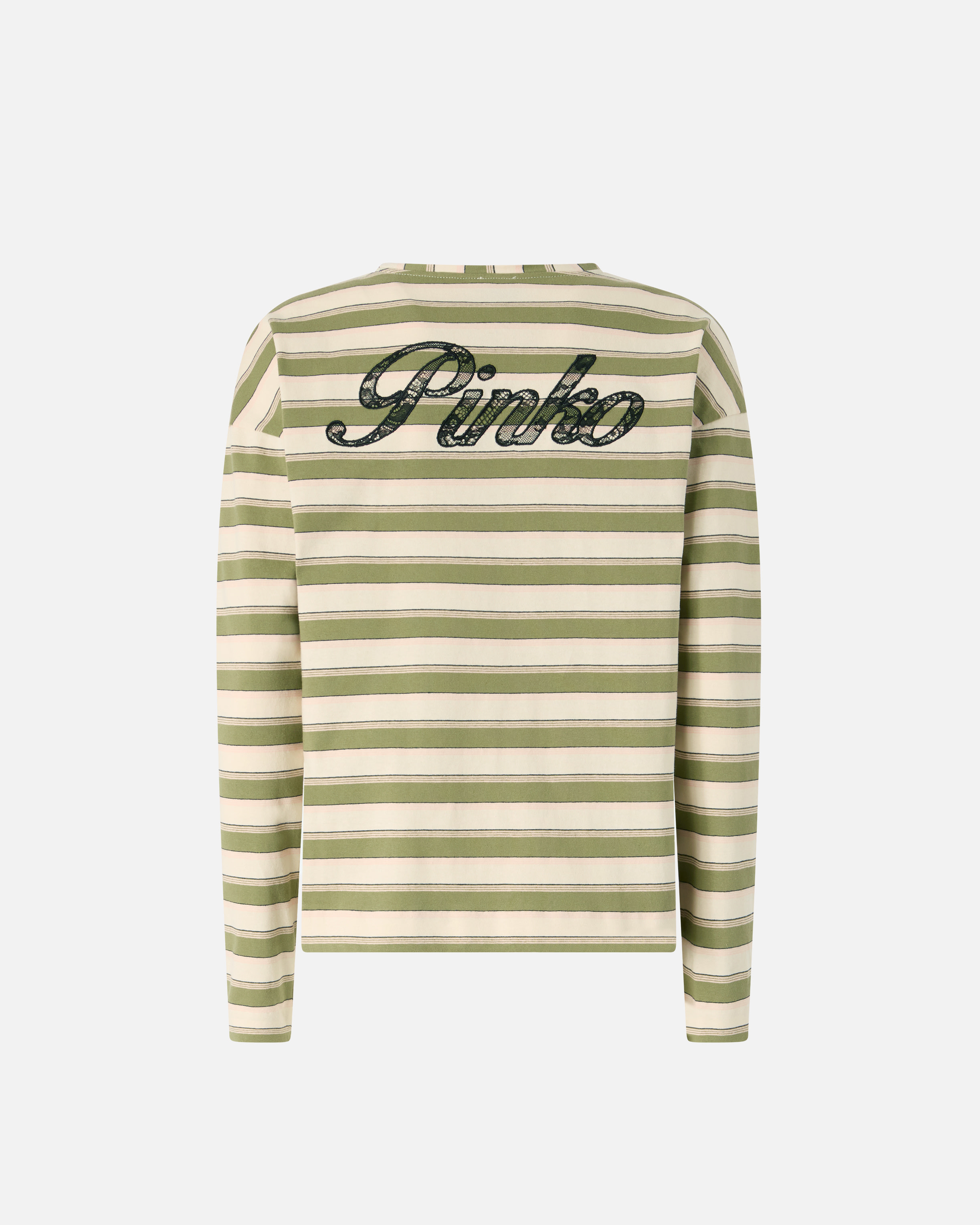 Pull en jersey rayé avec col structuré PINKO Multicolore