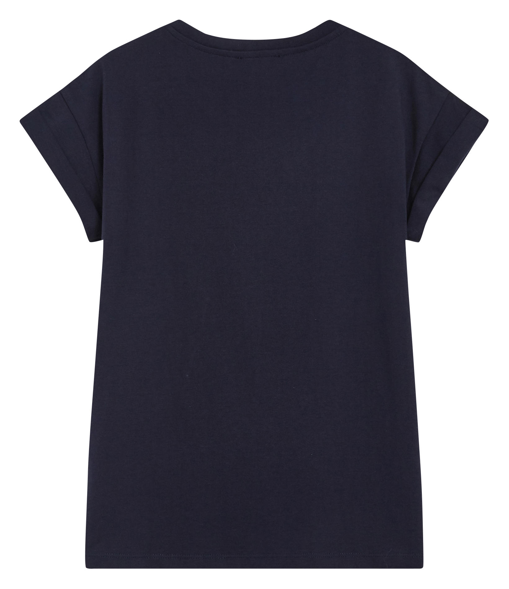 Teeèshirt droit col rond en ccoton sérigraphié GRACE ET MILA Bleu