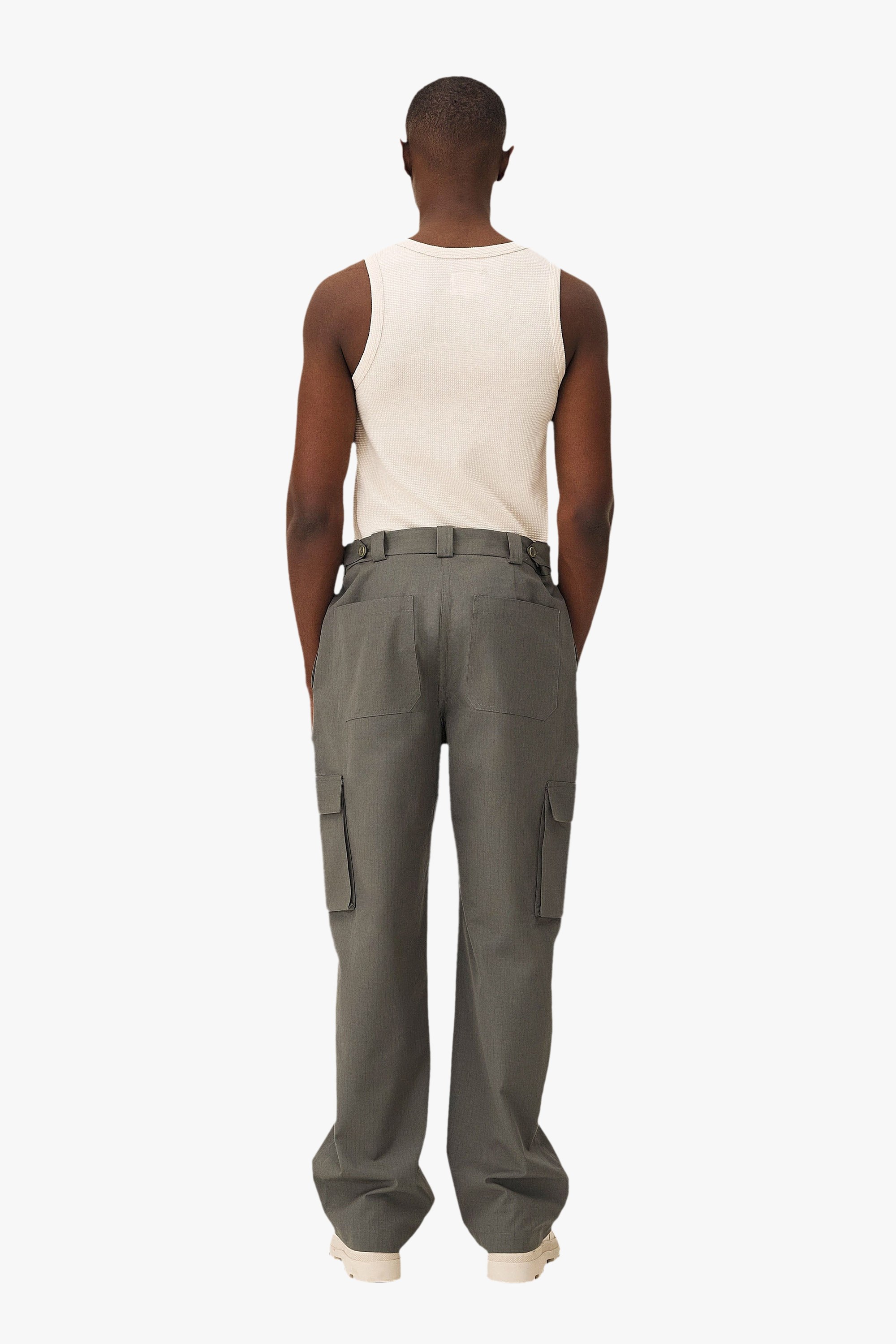 Cargo wide-leg pants Noyoco Green