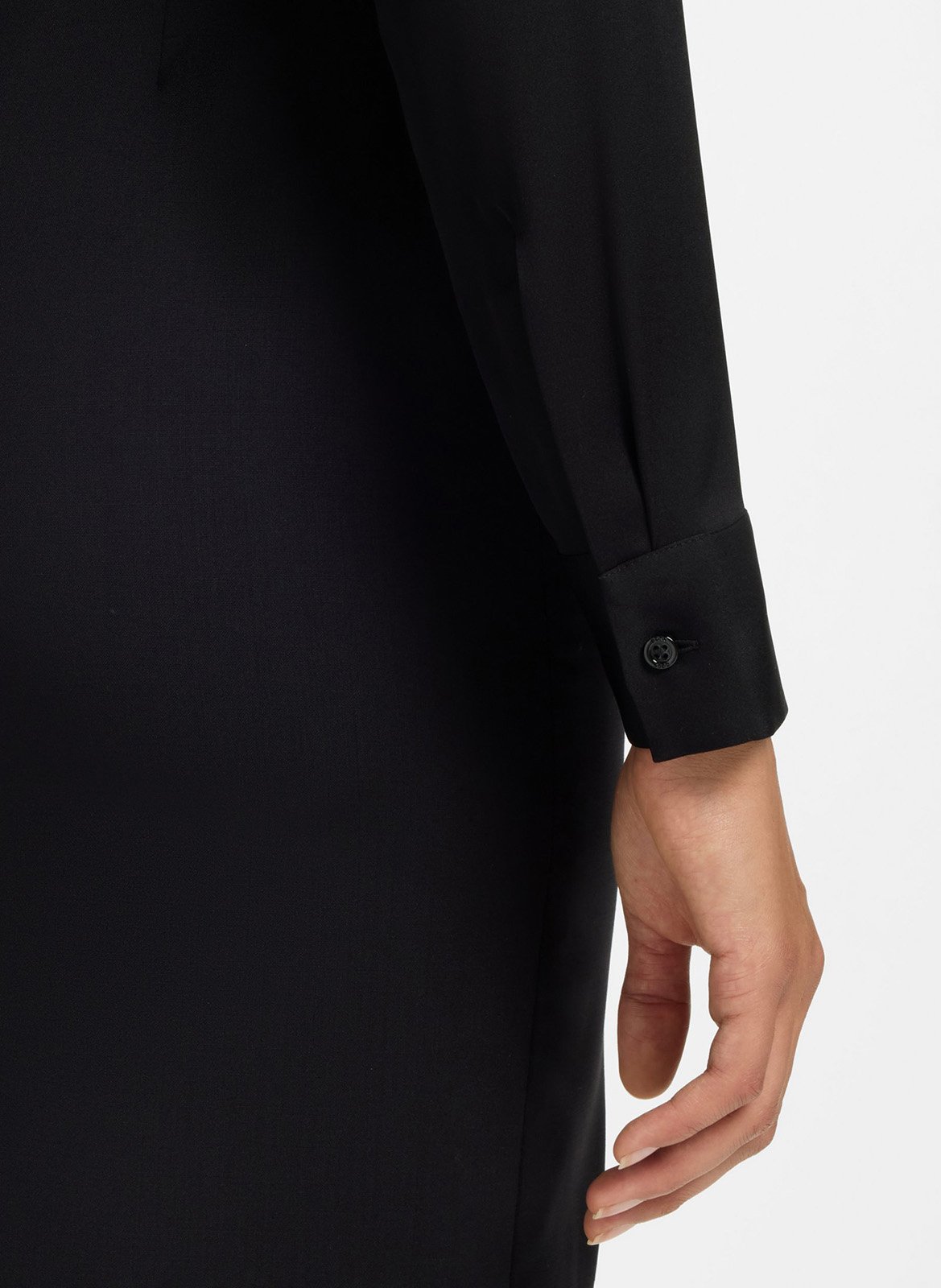 Solid silk blend blouse BOSS Black